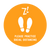 ZE Zoup Social Distancing Floor Decals - 5 Pack