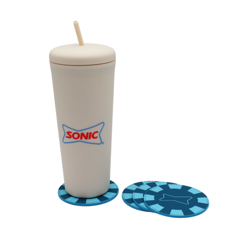 SONIC Leather Coasters