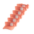 JJ Heather Whirl Visor - Orange, Pack of 6