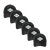 Moe's Black Performance Cap 6 Pack