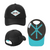 Moe's Black Performance Cap 6 Pack