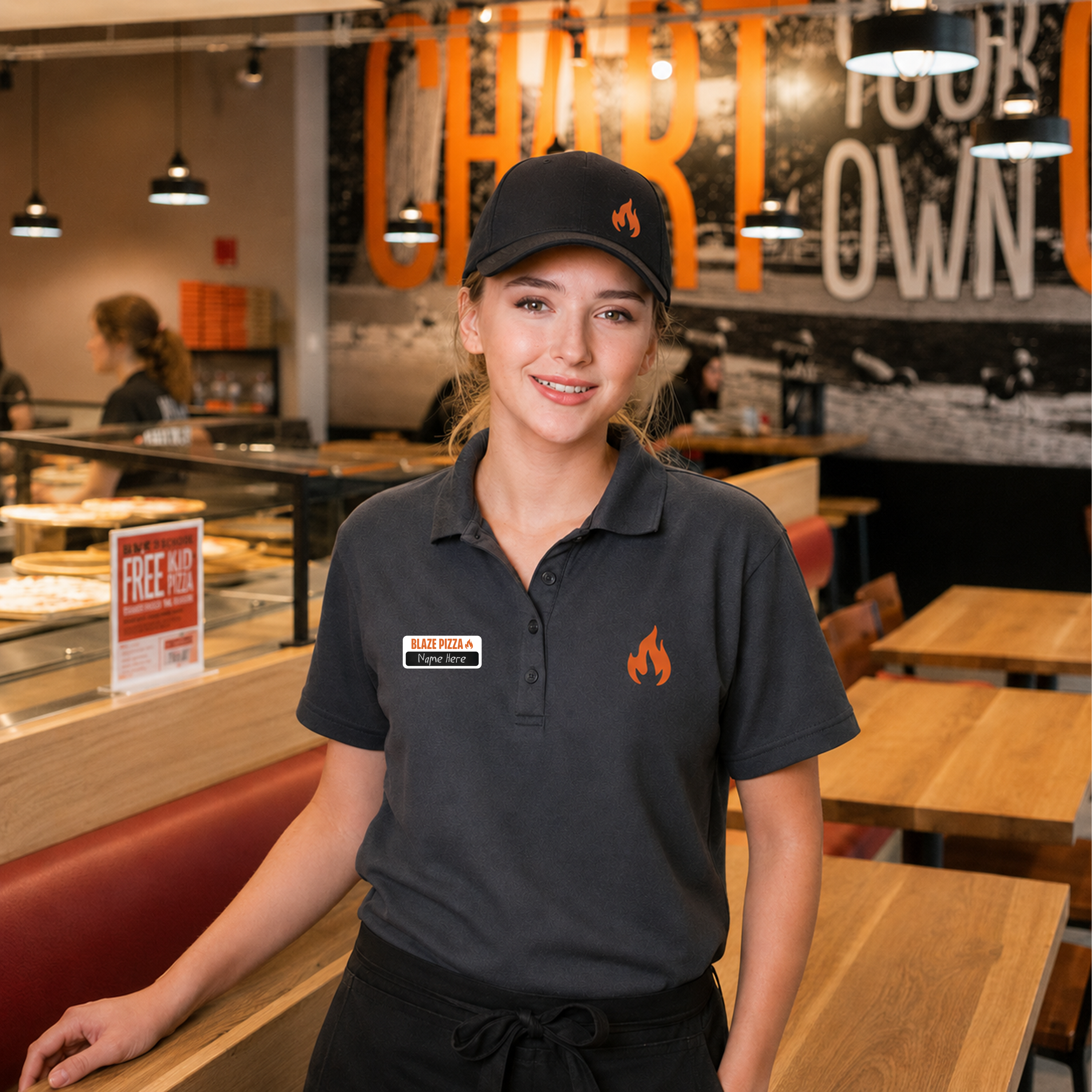 Blaze Pizza Uniform Blackboard Name Tag (10pk)