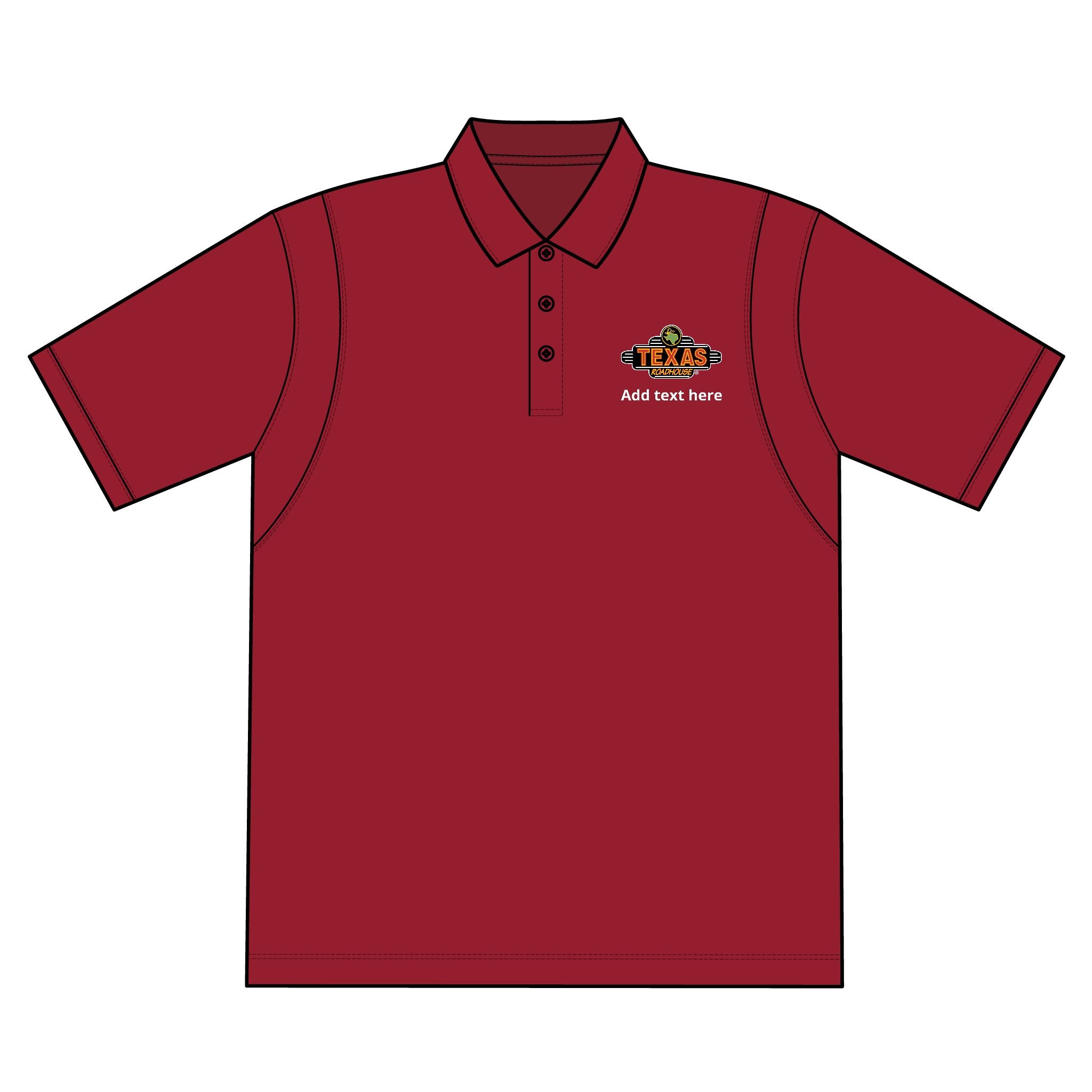 Texas Roadhouse SportTek TALL  Micropique Sport-Wick Polo