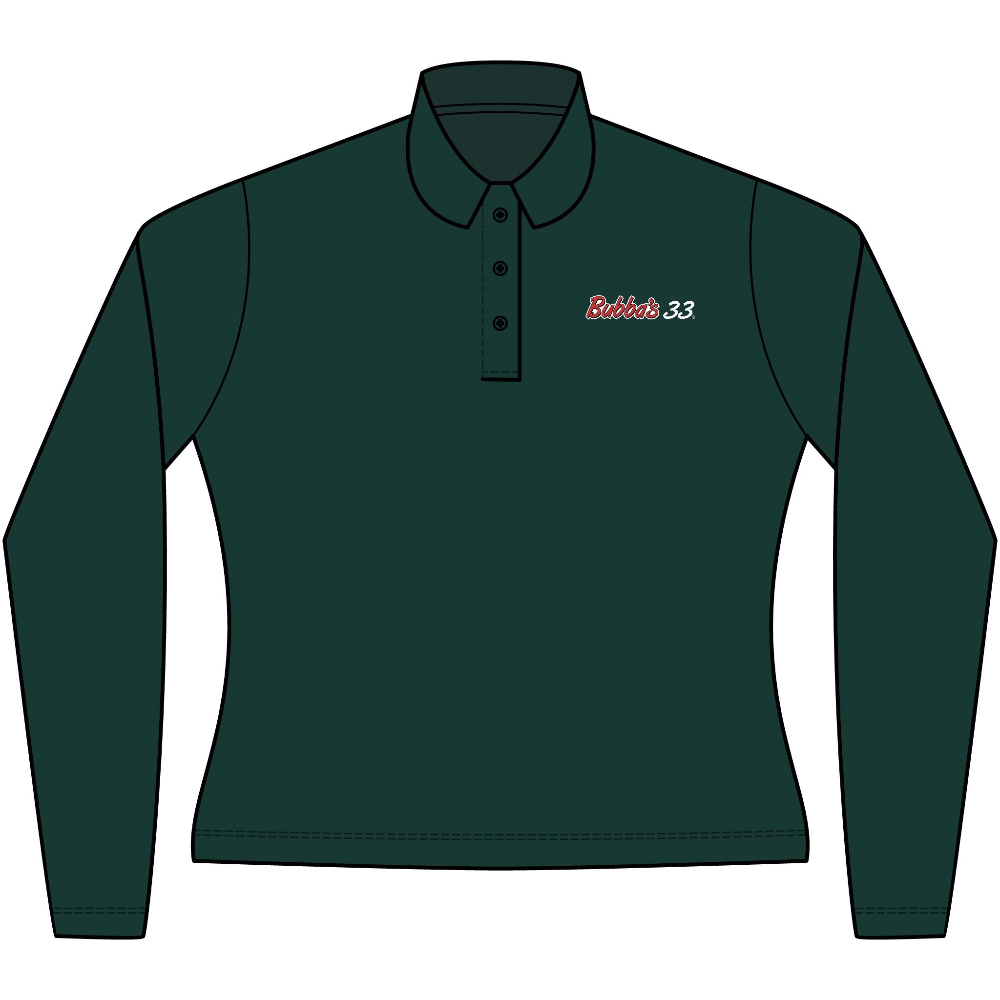 Bubba's 33 Port Authority Ladies Long Sleeve Polo