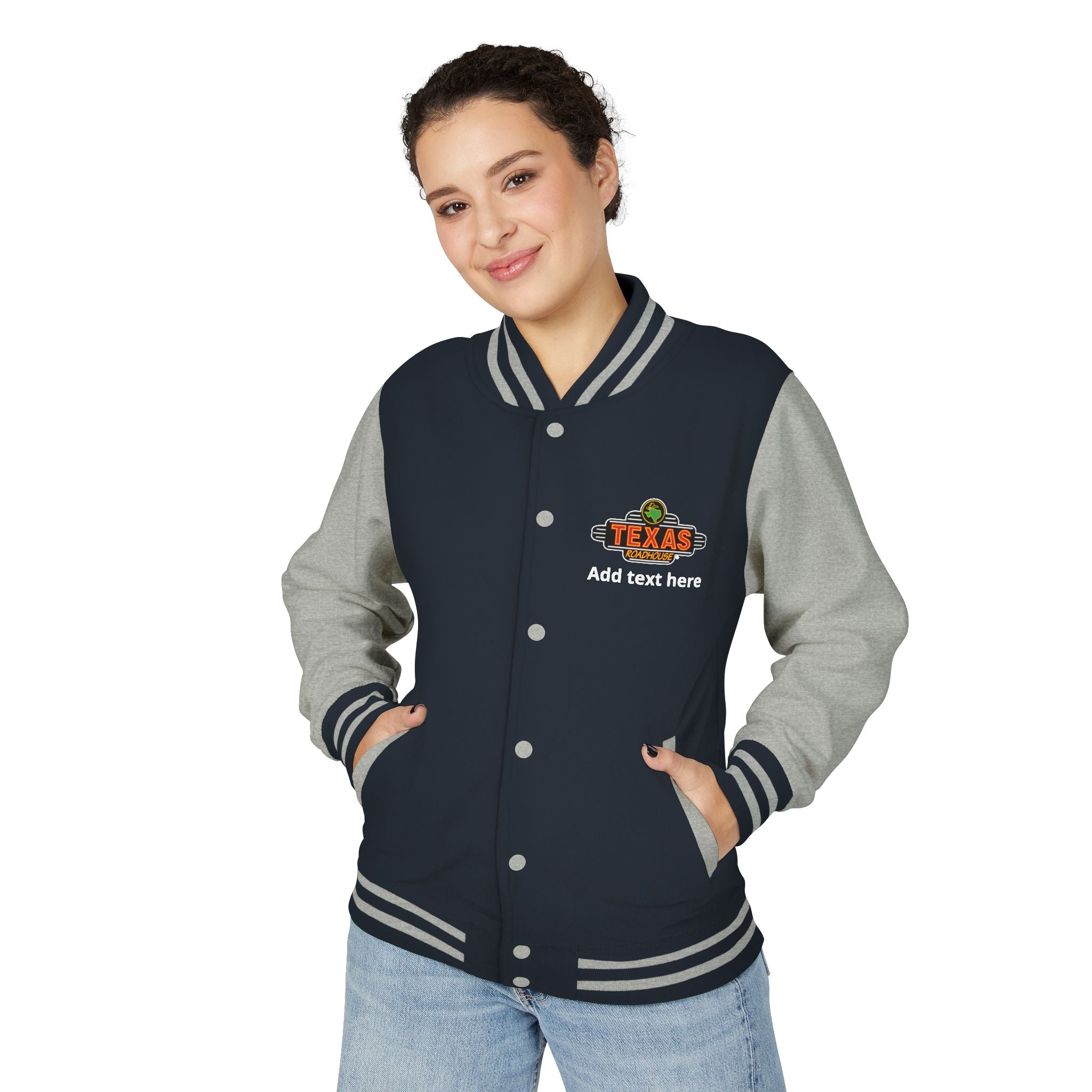 Texas Roadhouse Unisex Heavyweight Letterman Jacket