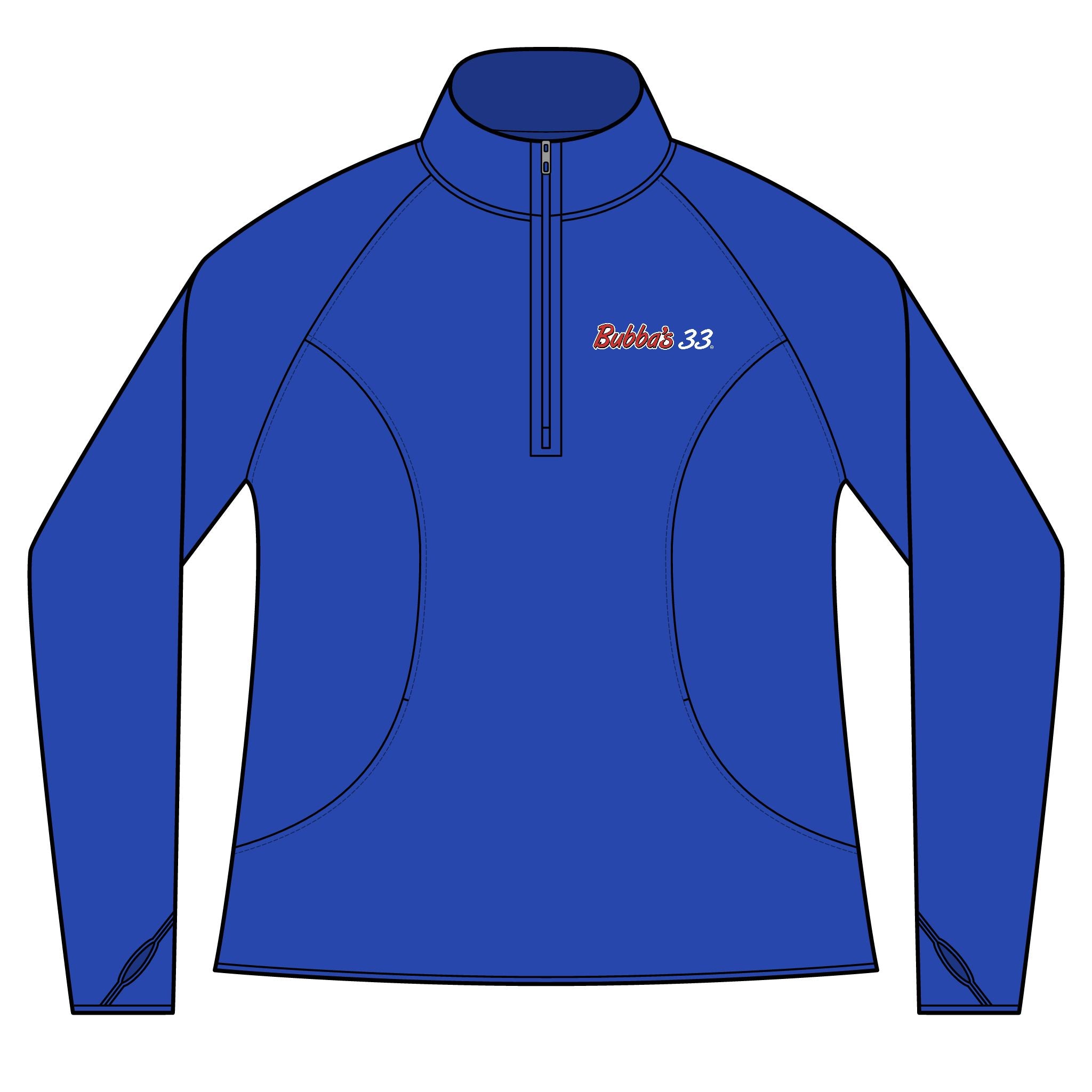 Bubba's 33 Women's Sport-Tek Sport-Wick Stretch 1/4-Zip Pullover