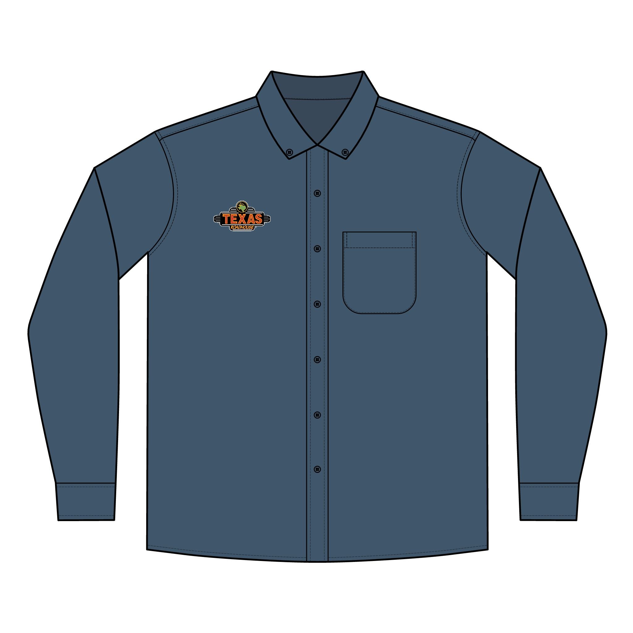 Texas Roadhouse Men's Port Authority Long Sleeve SuperPro React Shirt