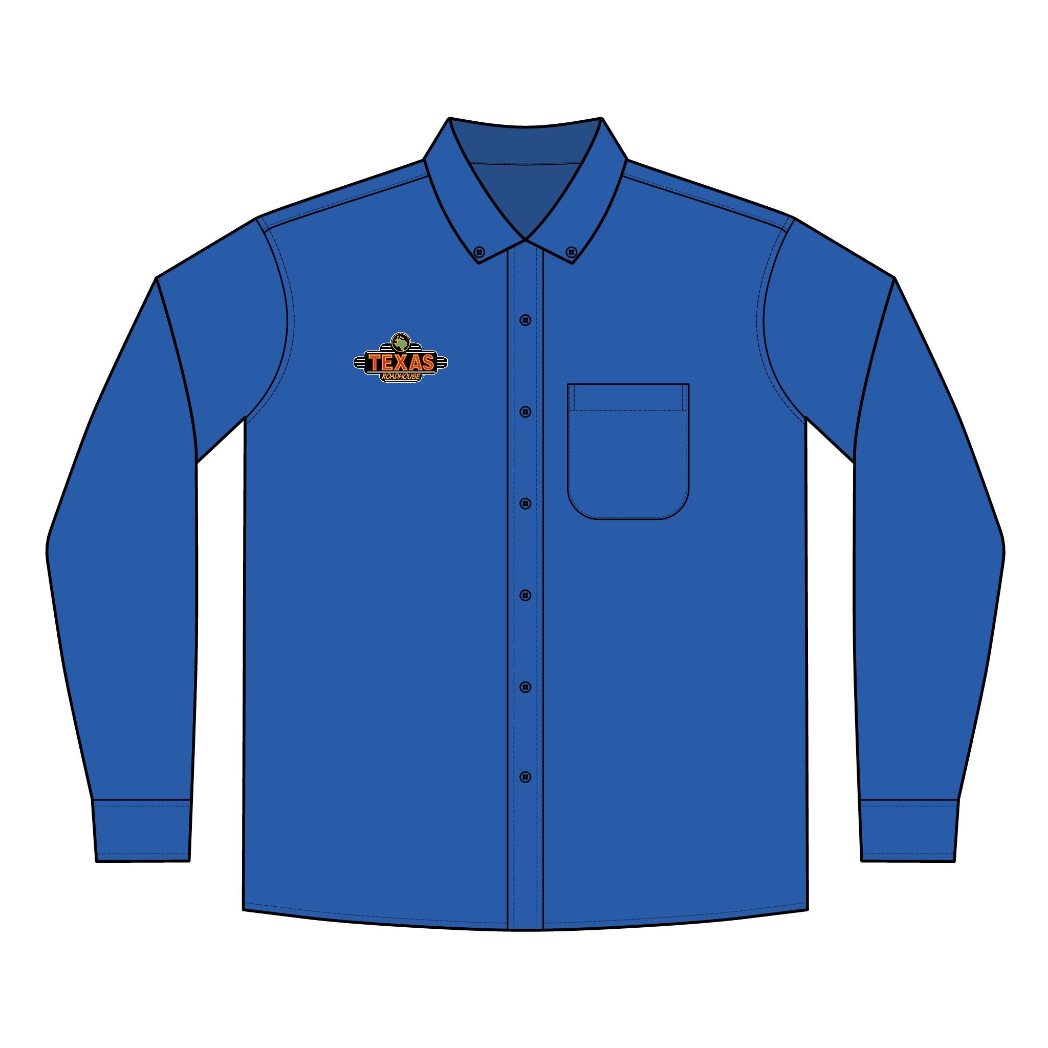 Texas Roadhouse Men's Port Authority Long Sleeve SuperPro React Shirt