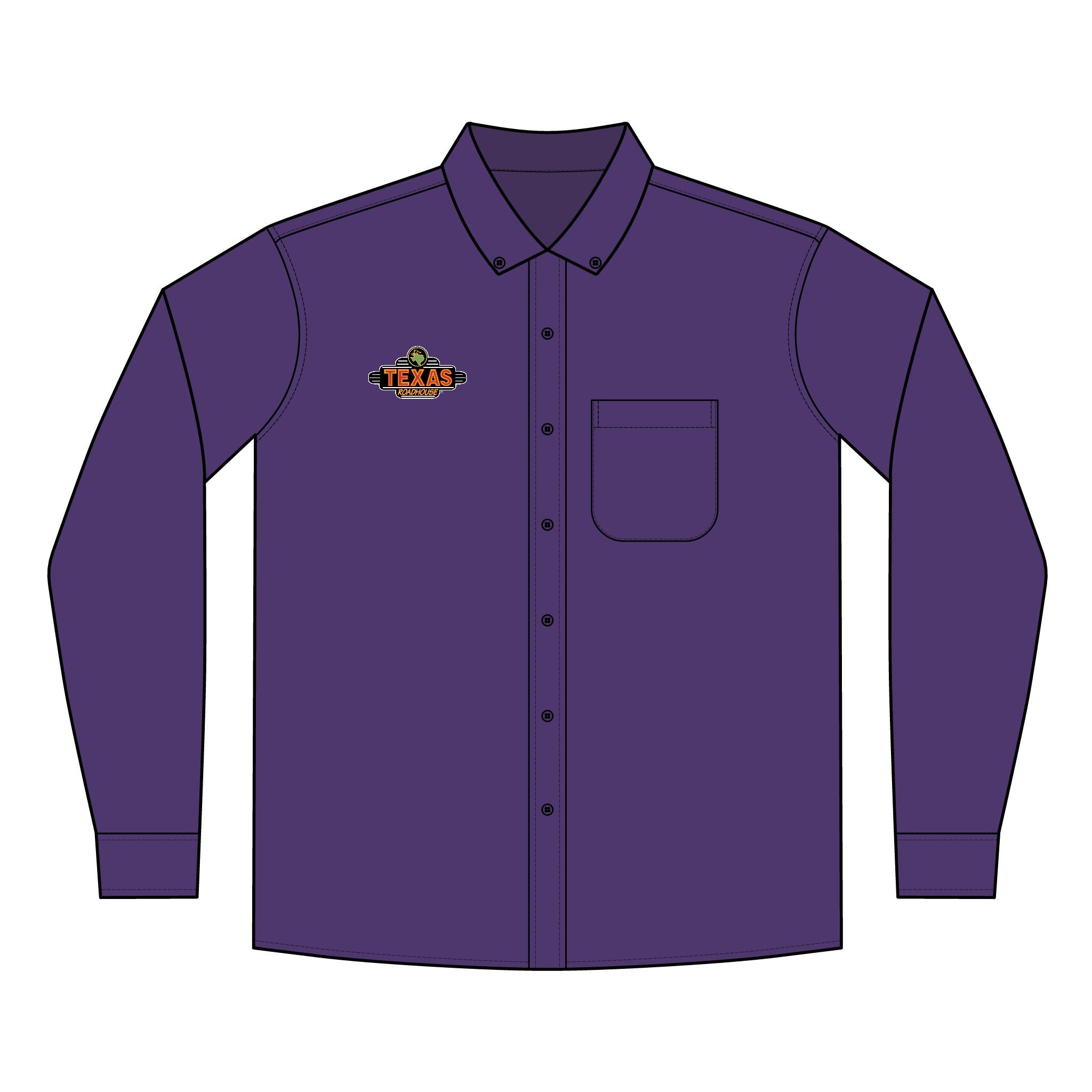 Texas Roadhouse Men's Port Authority Long Sleeve SuperPro React Shirt