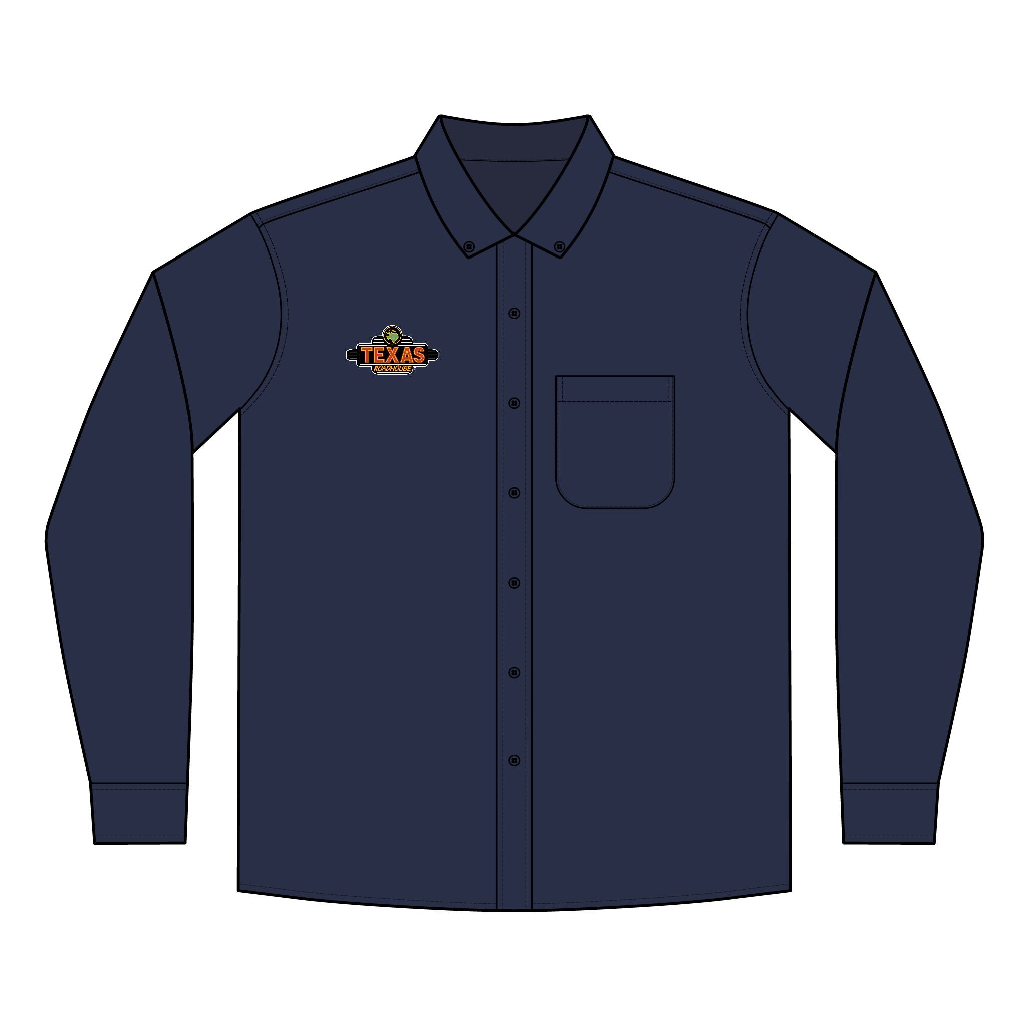 Texas Roadhouse Men's Port Authority Long Sleeve SuperPro React Shirt