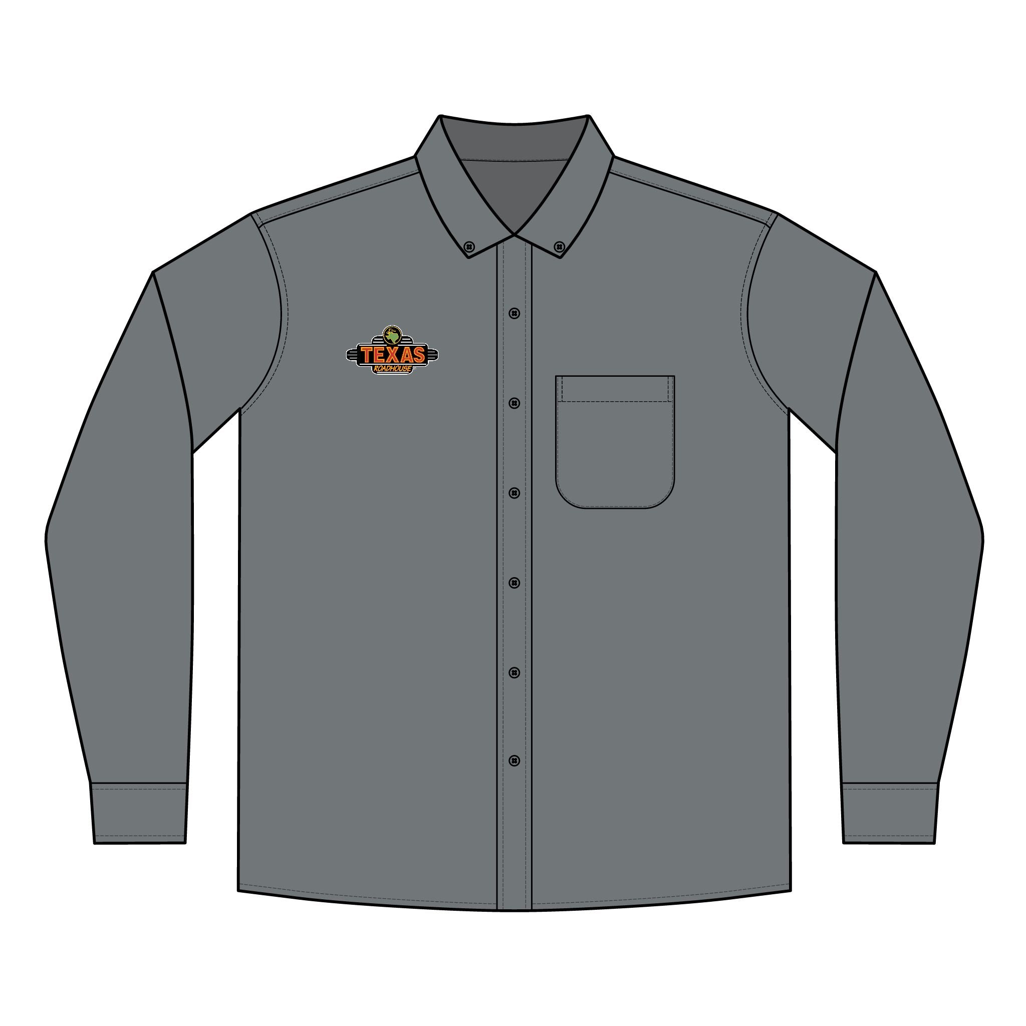 Texas Roadhouse Men's Port Authority Long Sleeve SuperPro React Shirt
