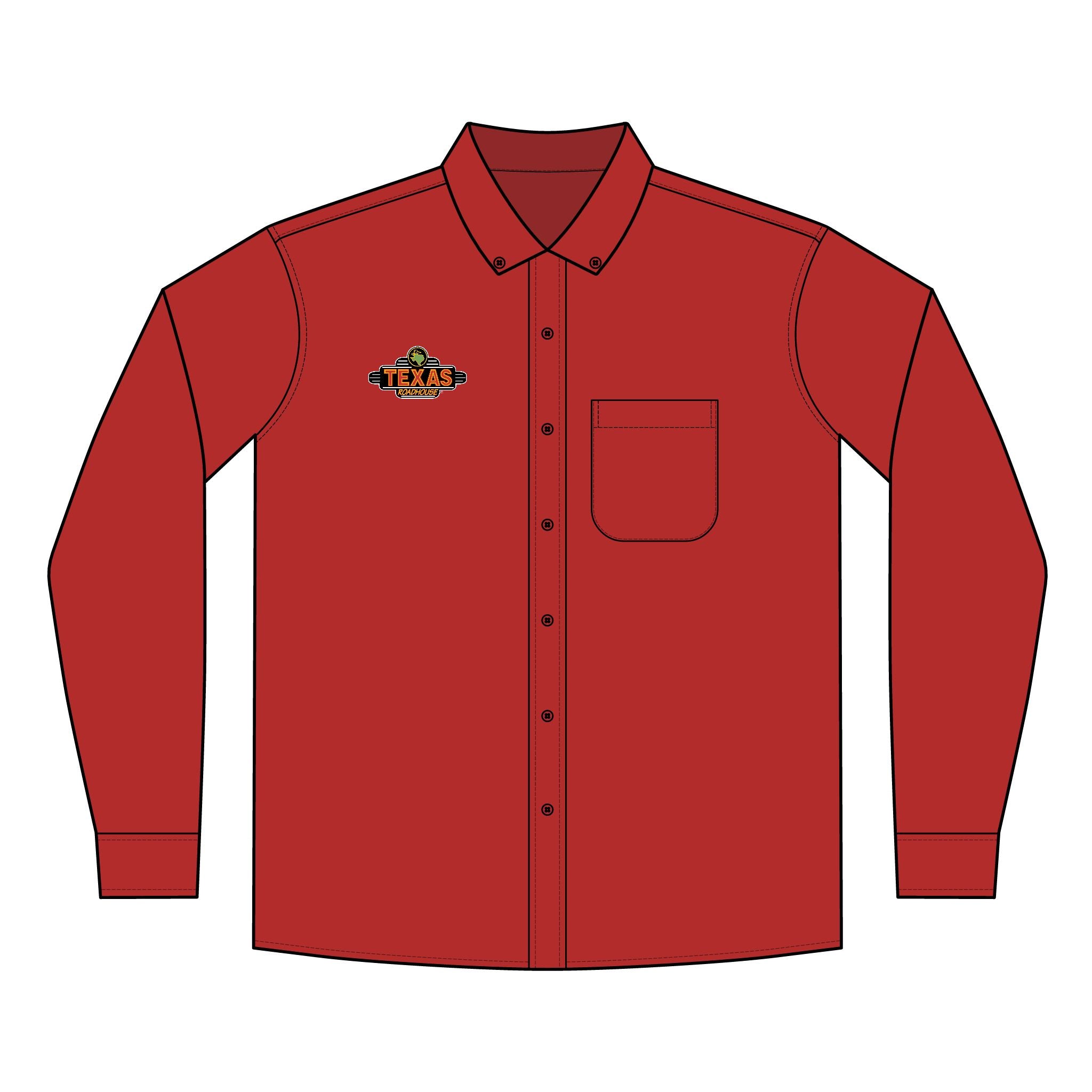 Texas Roadhouse Men's Port Authority Long Sleeve SuperPro React Shirt