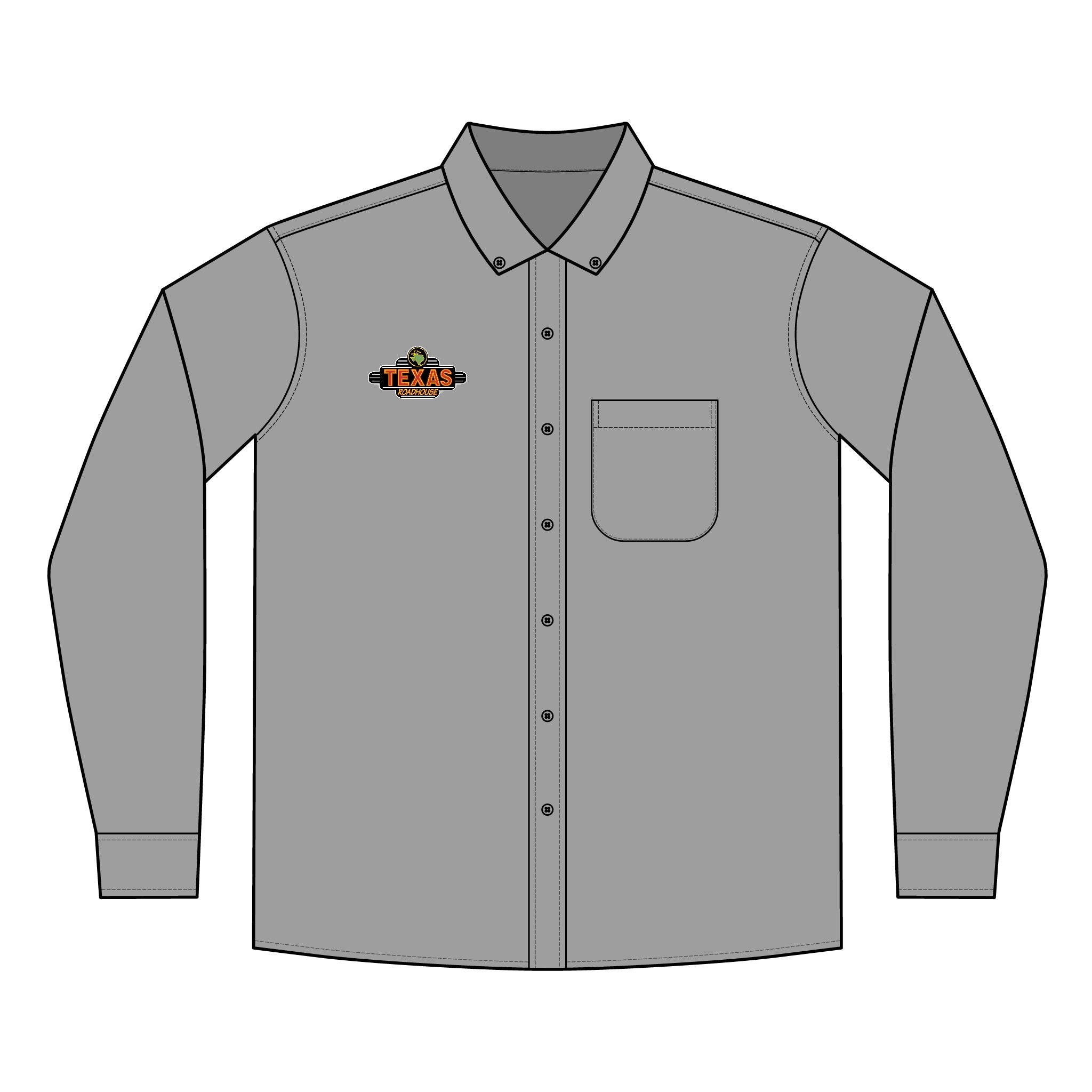 Texas Roadhouse Men's Port Authority Long Sleeve SuperPro React Shirt