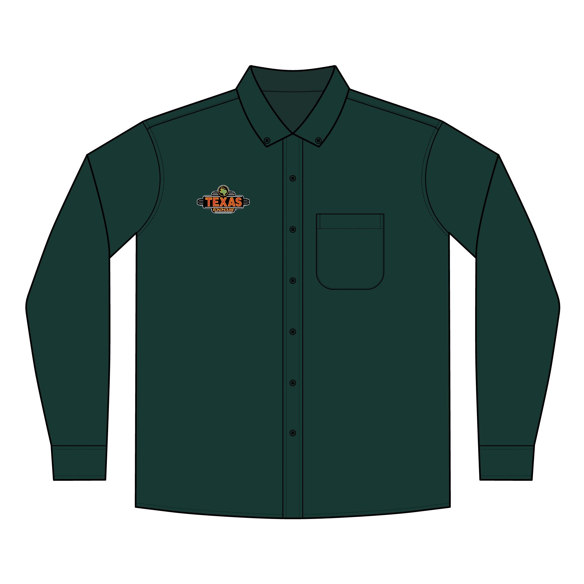 Texas Roadhouse Men's Port Authority Long Sleeve SuperPro React Shirt