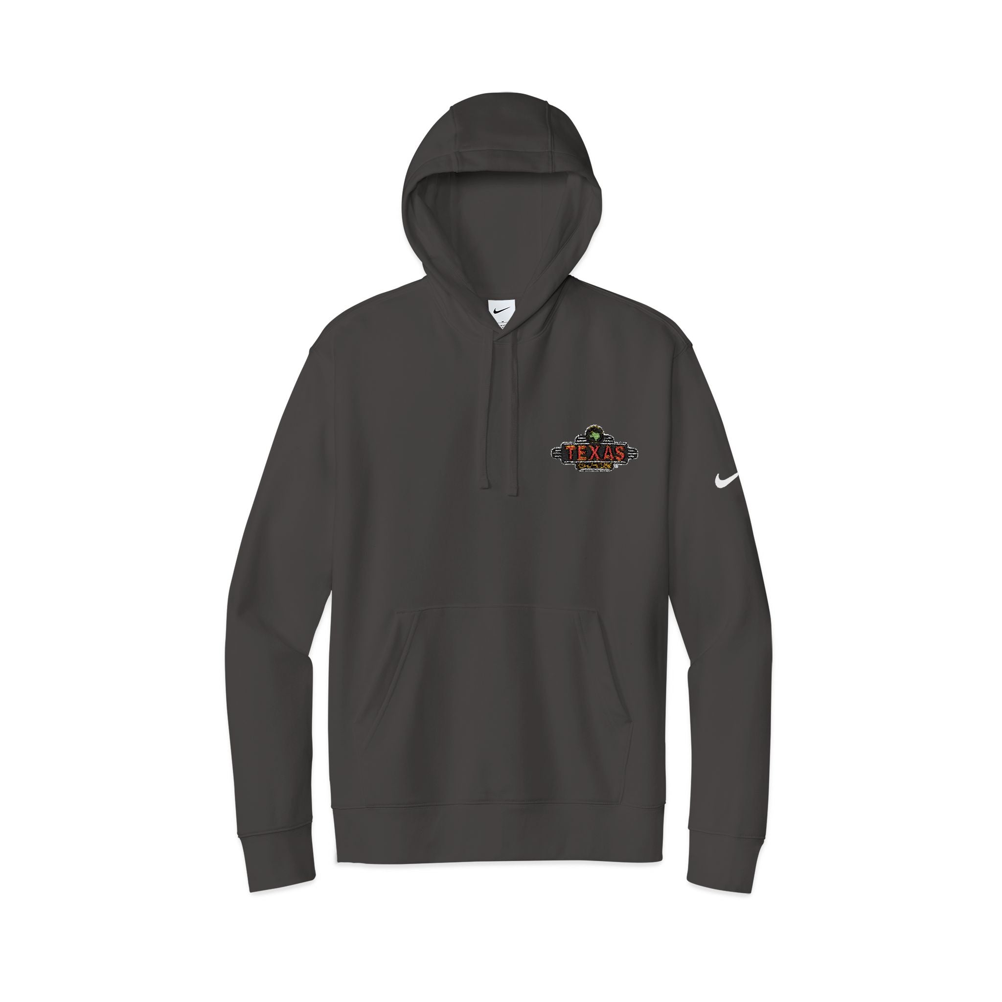 Texas Roadhouse Nike Club Fleece Sleeve Swoosh Pullover Hoodie