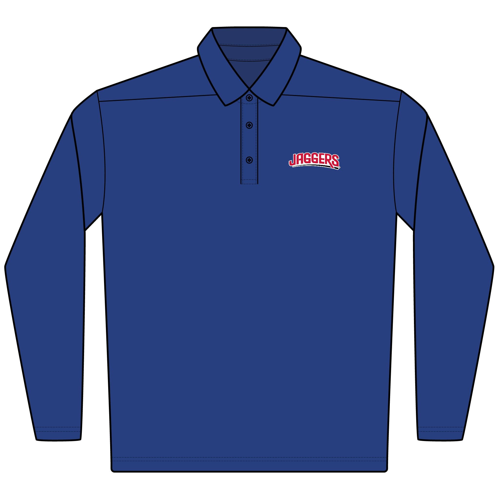 Jaggers Men's Nike Dri-FIT Micro Pique 2.0 Long Sleeve Polo