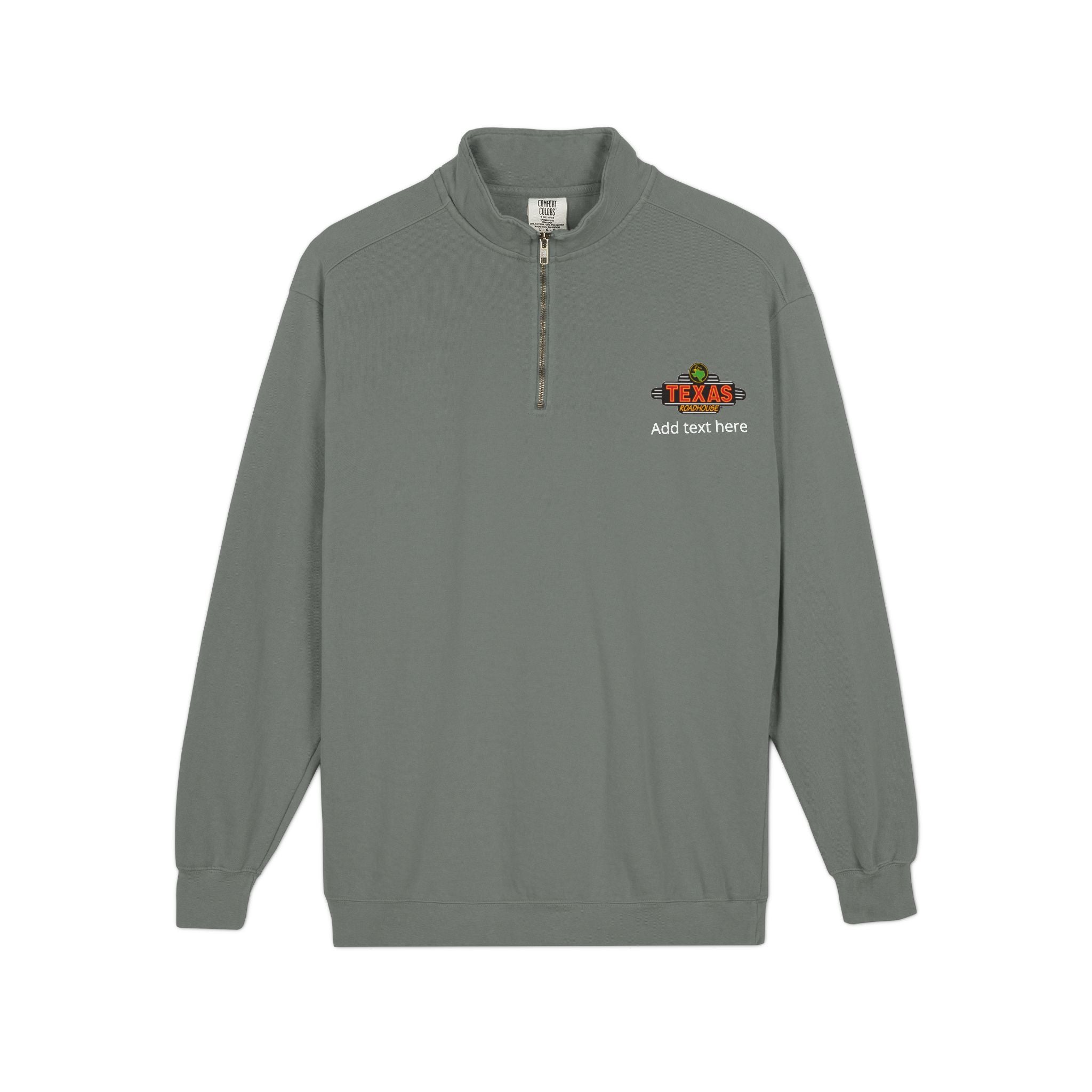 Texas Roadhouse Comfort Colors 1/4 Zip Sweatshirt