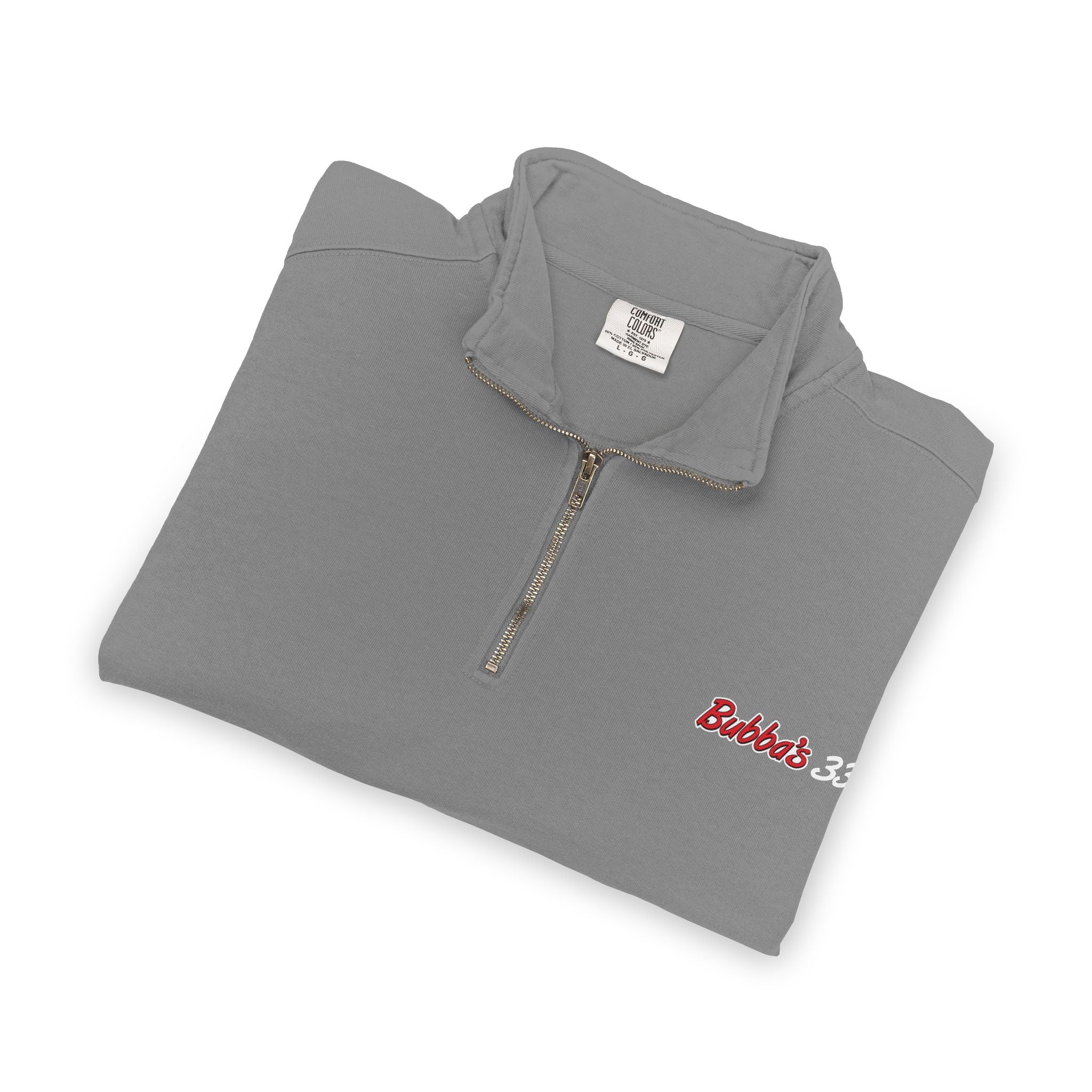 Bubba's 33 Comfort Colors Ring Spun 1/4-Zip Sweatshirt