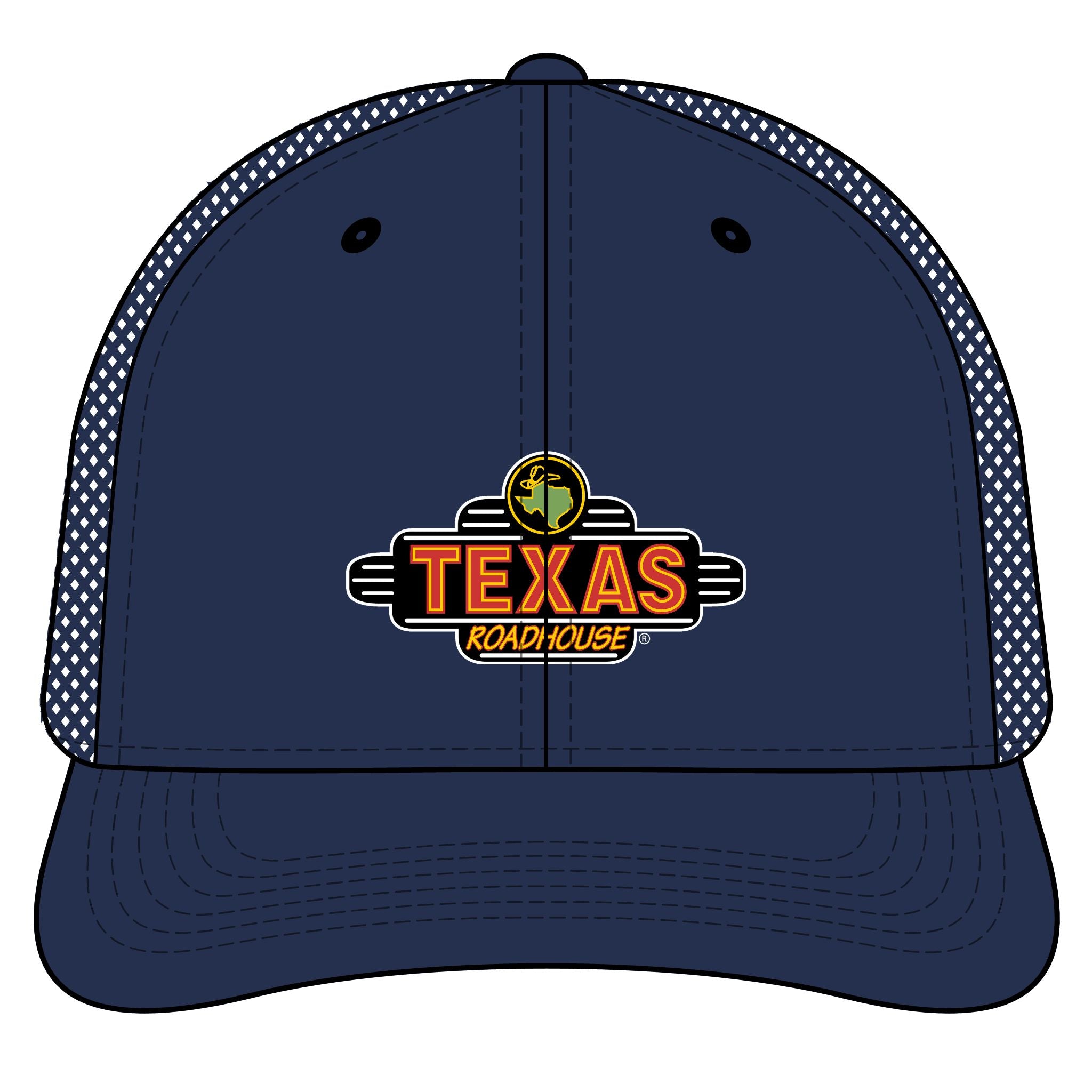 Texas Roadhouse New Era Standard Fit Snapback Mesh Back Trucker Cap