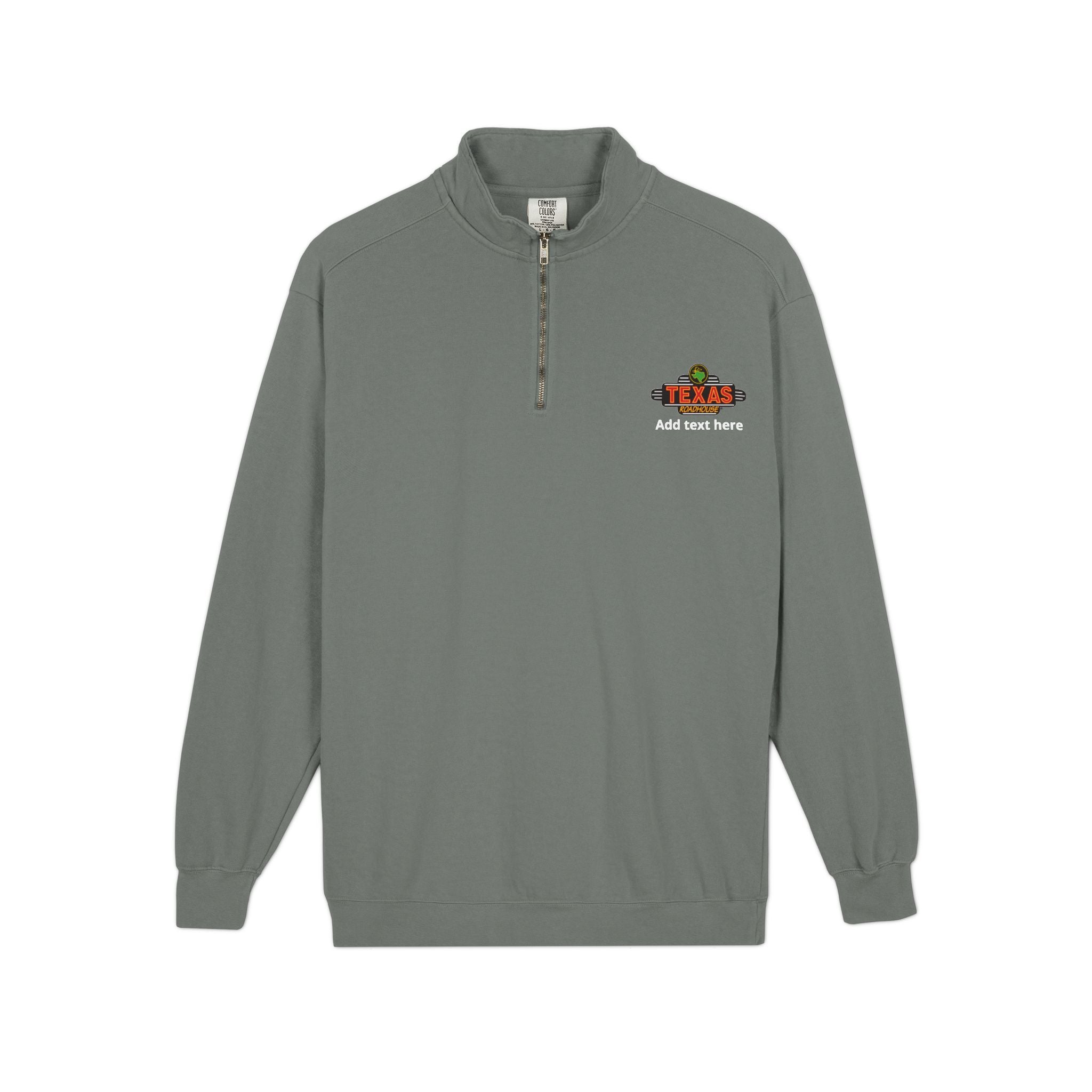 Texas Roadhouse Comfort Colors Ring Spun 1/4-Zip Sweatshirt