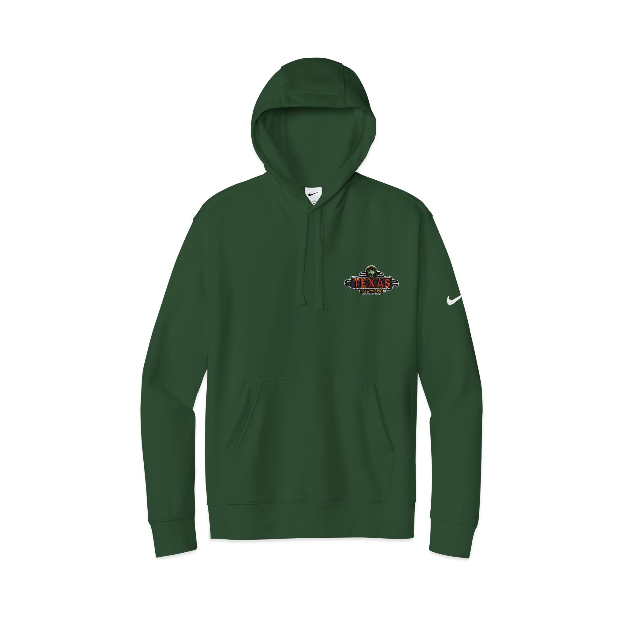 Texas Roadhouse Nike Club Fleece Sleeve Swoosh Pullover Hoodie