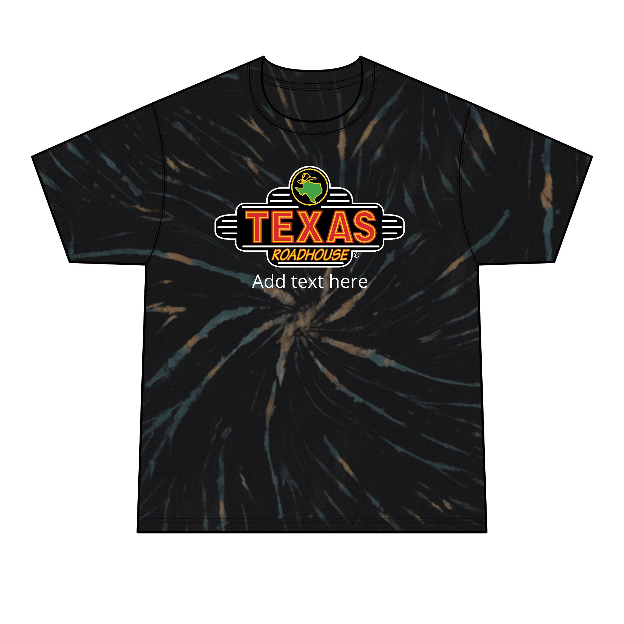 Texas Roadhouse Black Tie-Dye T-Shirt