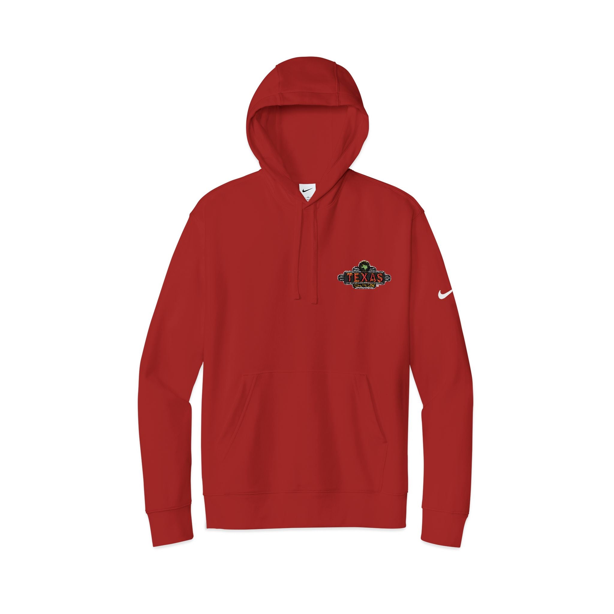 Texas Roadhouse Nike Club Fleece Sleeve Swoosh Pullover Hoodie