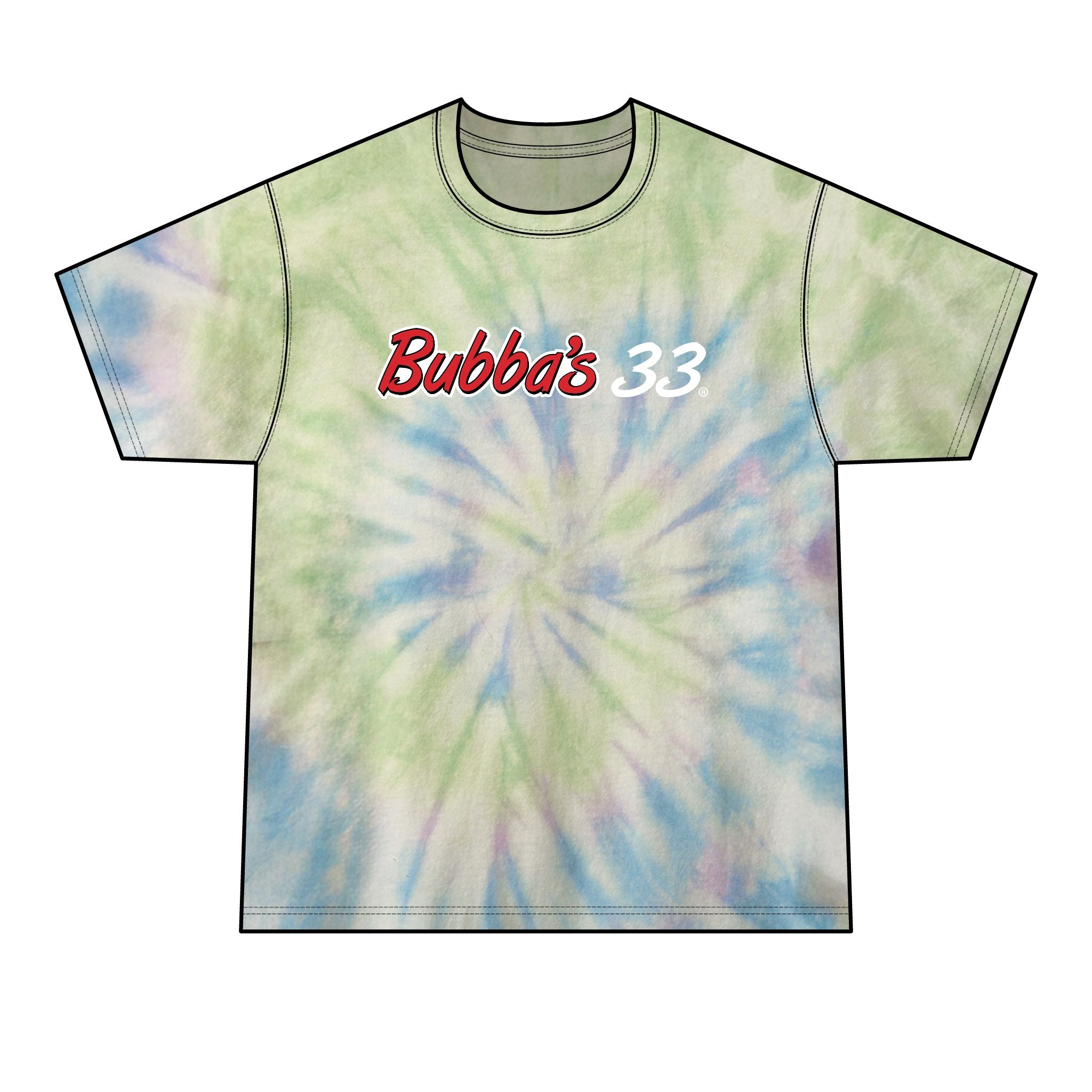 Bubba's 33 Spiral Tie Dye T-Shirt