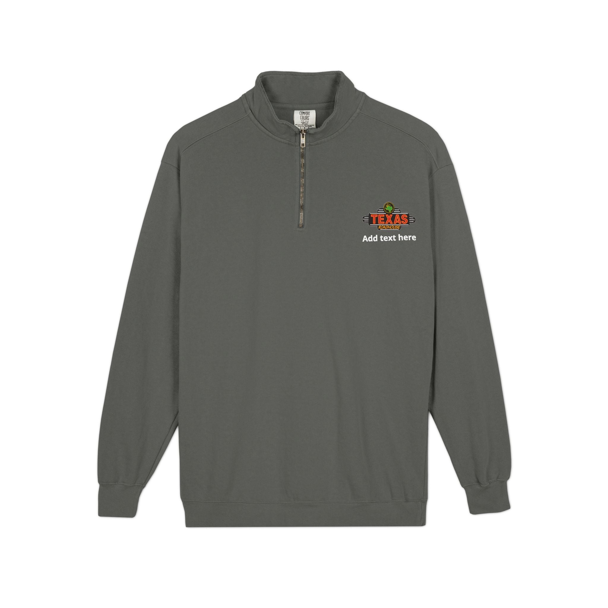 Texas Roadhouse Comfort Colors 1/4 Zip Sweatshirt