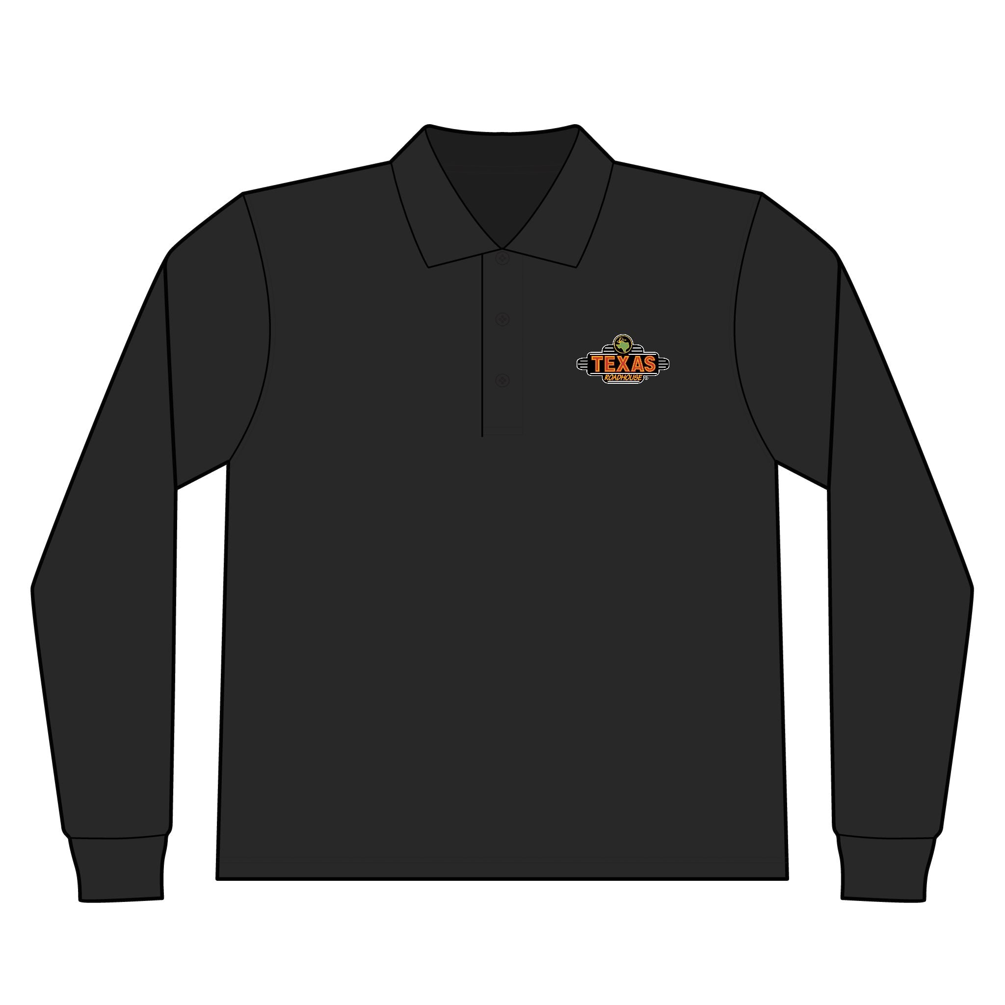 Texas Roadhouse Men's Silk Touch Long Sleeve Polo