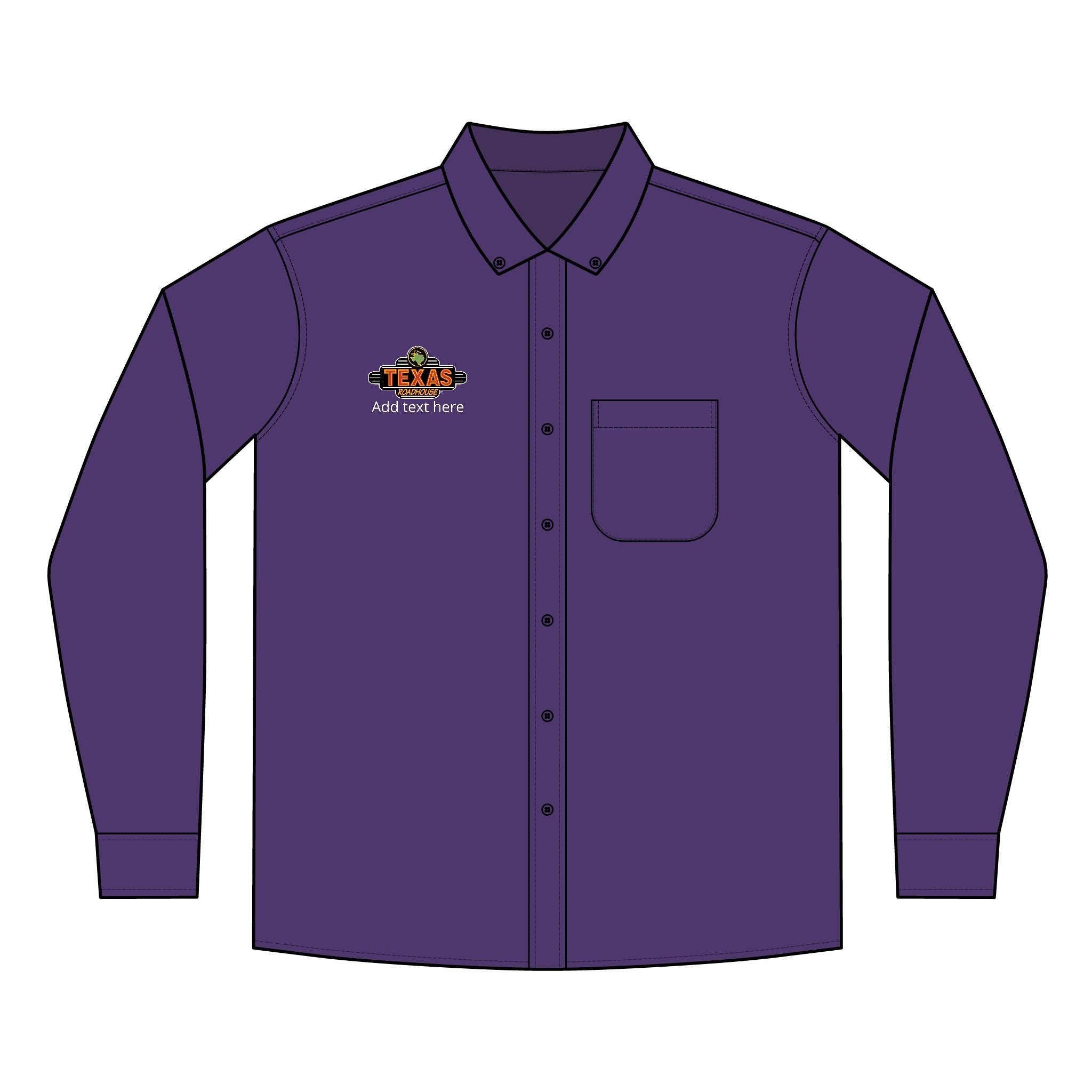 Texas Roadhouse Men's Port Authority Long Sleeve SuperPro React Shirt