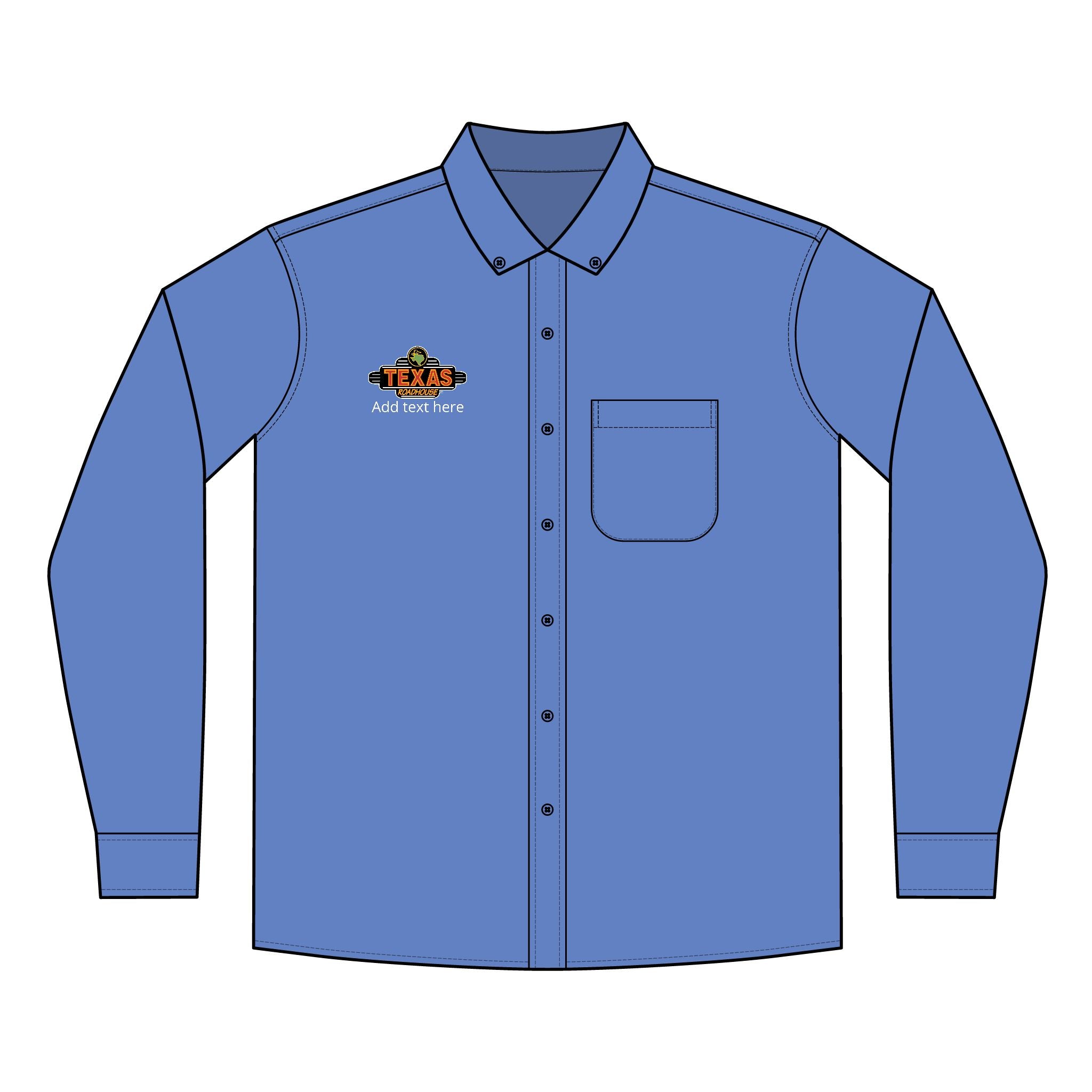 Texas Roadhouse Men's Port Authority Long Sleeve SuperPro React Shirt
