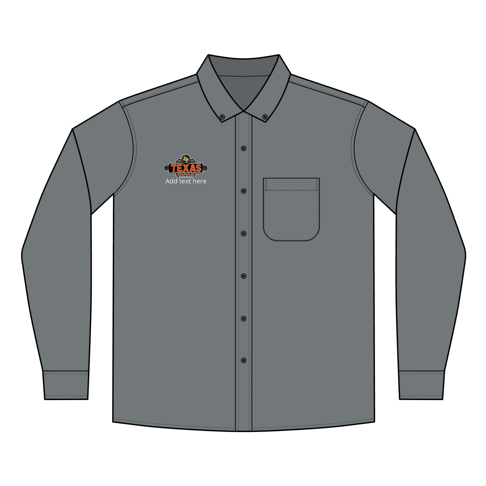 Texas Roadhouse Men's Port Authority Long Sleeve SuperPro React Shirt