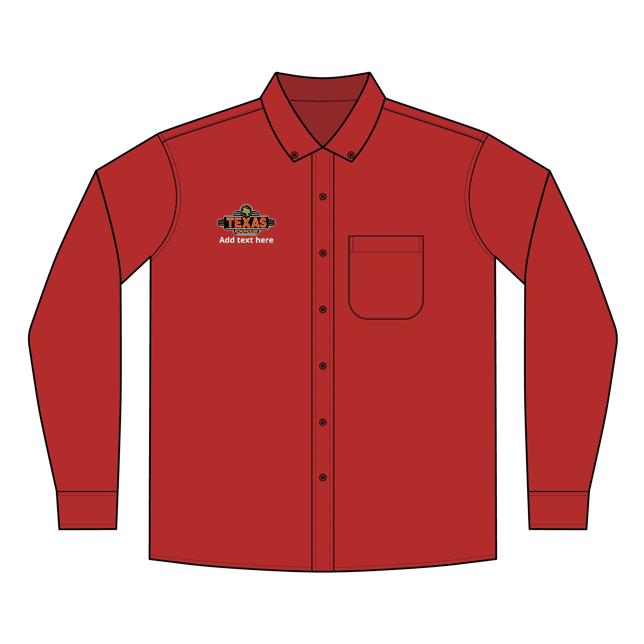 Texas Roadhouse Men's Port Authority Long Sleeve SuperPro React Shirt