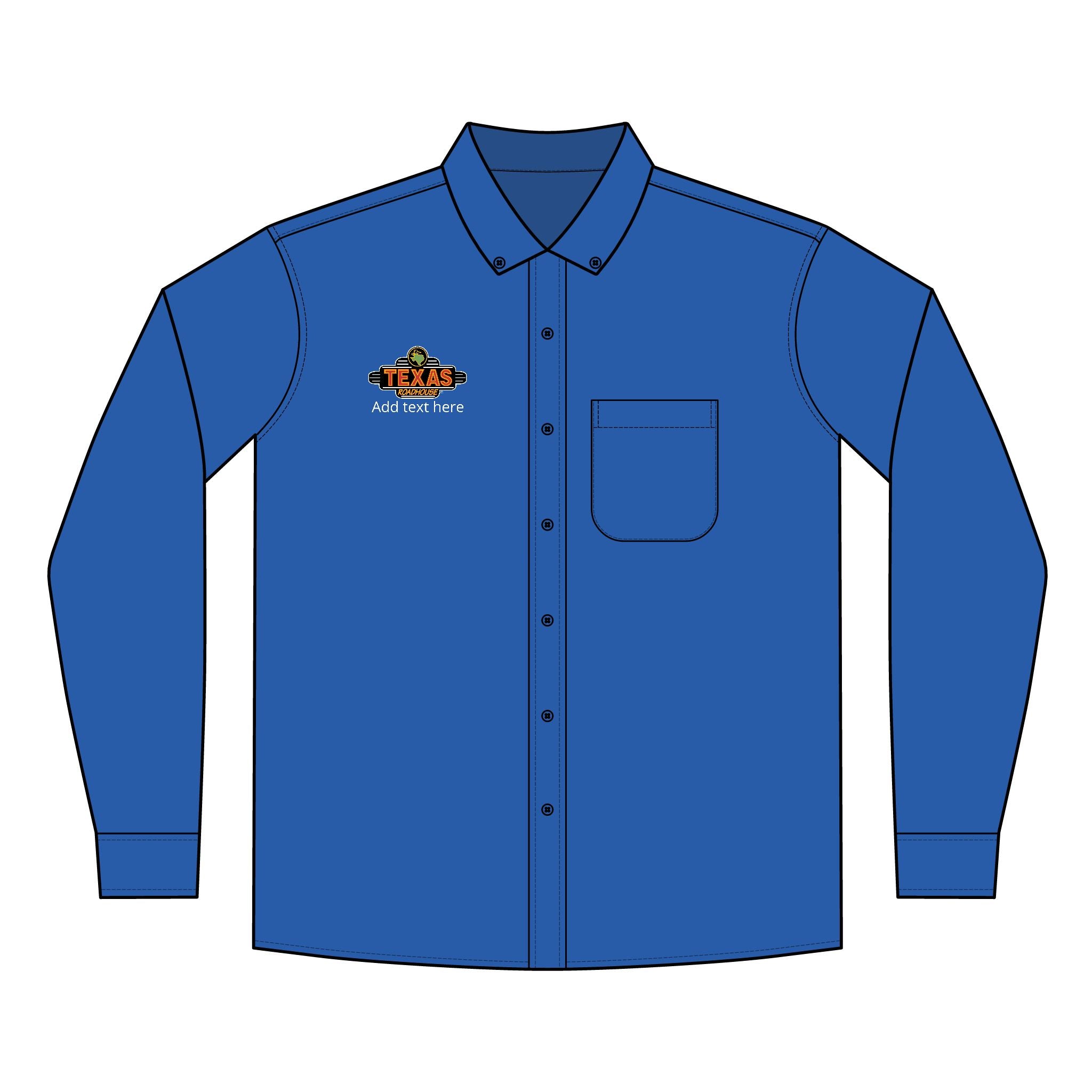Texas Roadhouse Men's Port Authority Long Sleeve SuperPro React Shirt