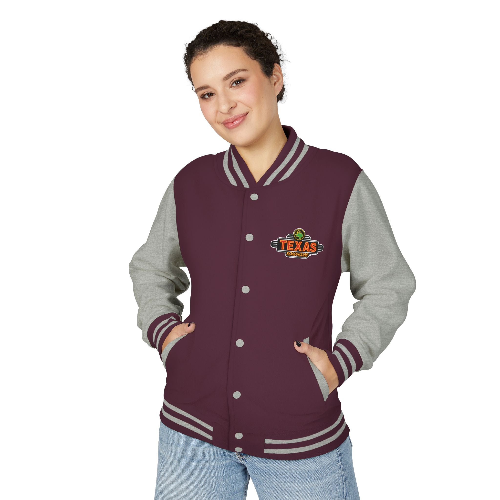 Texas Roadhouse Unisex Heavyweight Letterman Jacket