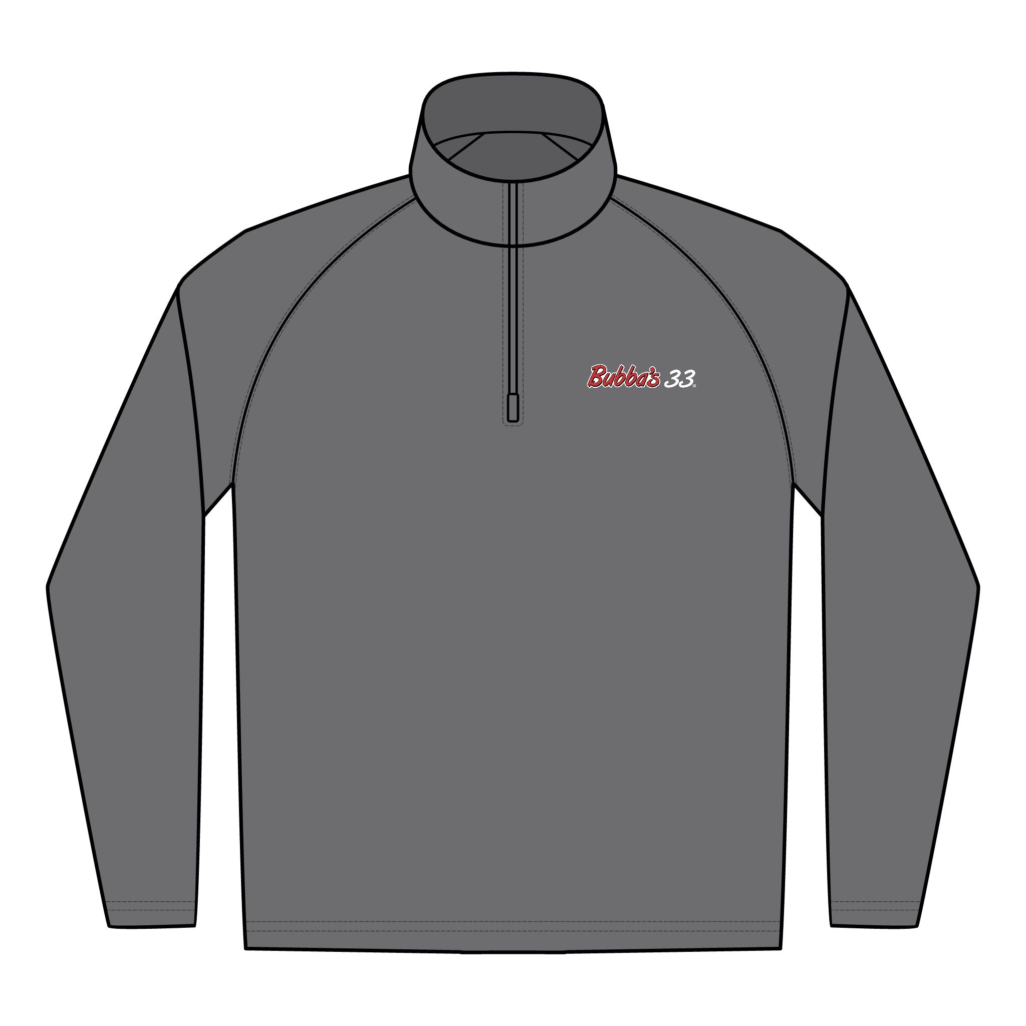 Bubba's 33 Men's Sport-Tek Sport-Wick Stretch 1/4-Zip Pullover