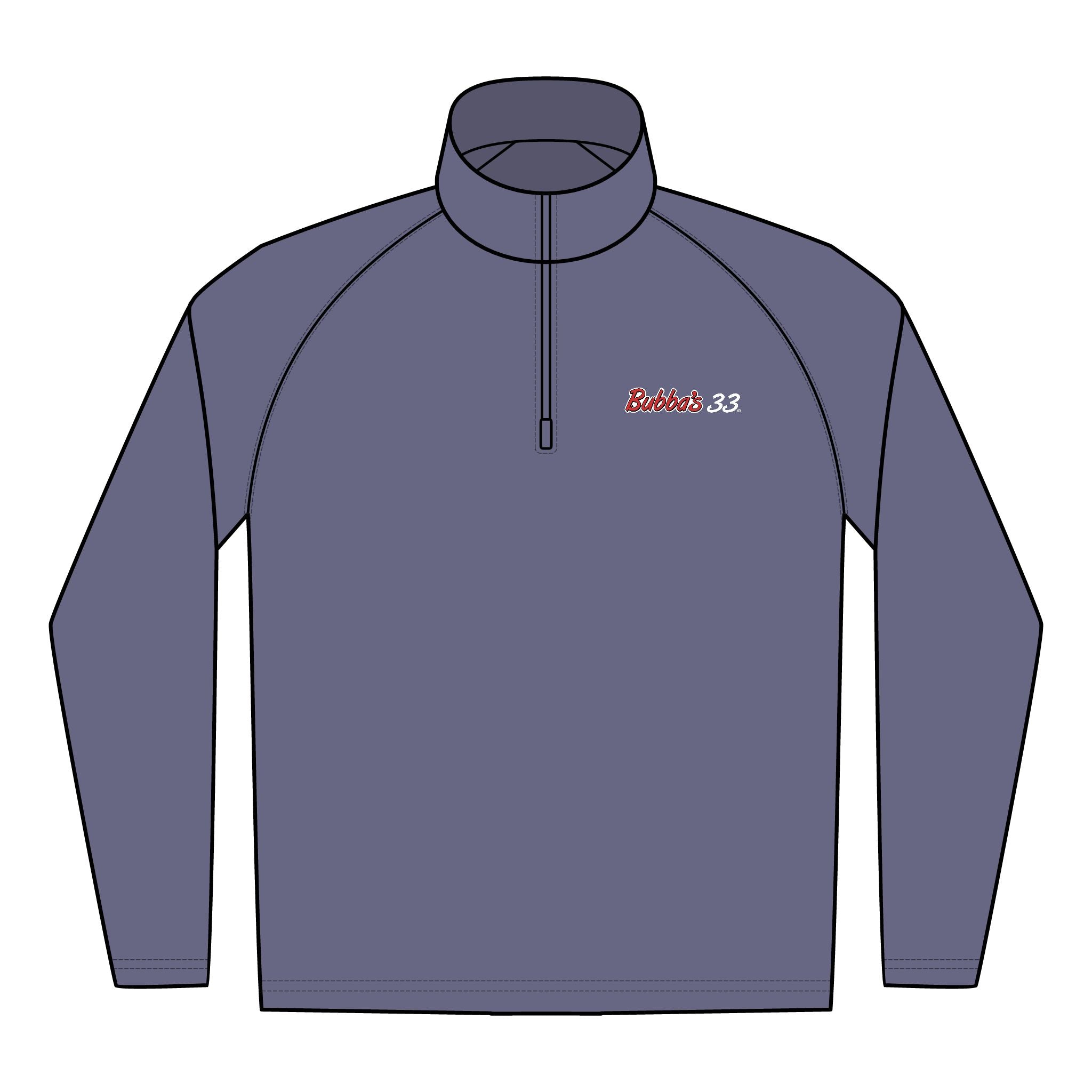 Bubba's 33 Men's Sport-Tek Sport-Wick Stretch 1/4-Zip Pullover
