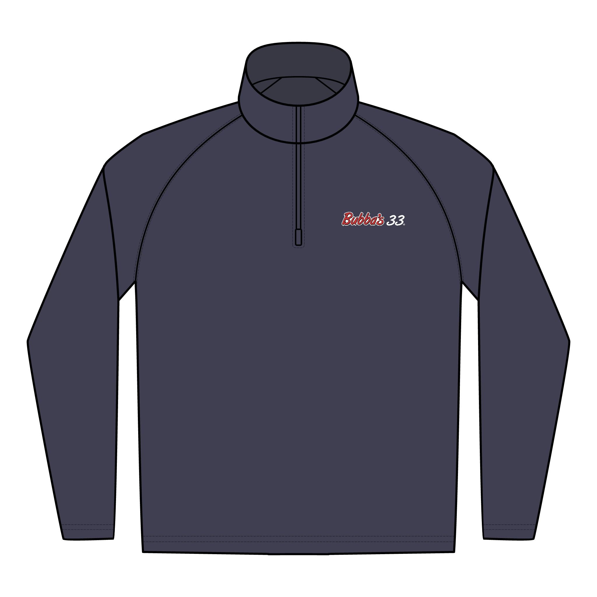 Bubba's 33 Men's Sport-Tek Sport-Wick Stretch 1/4-Zip Pullover