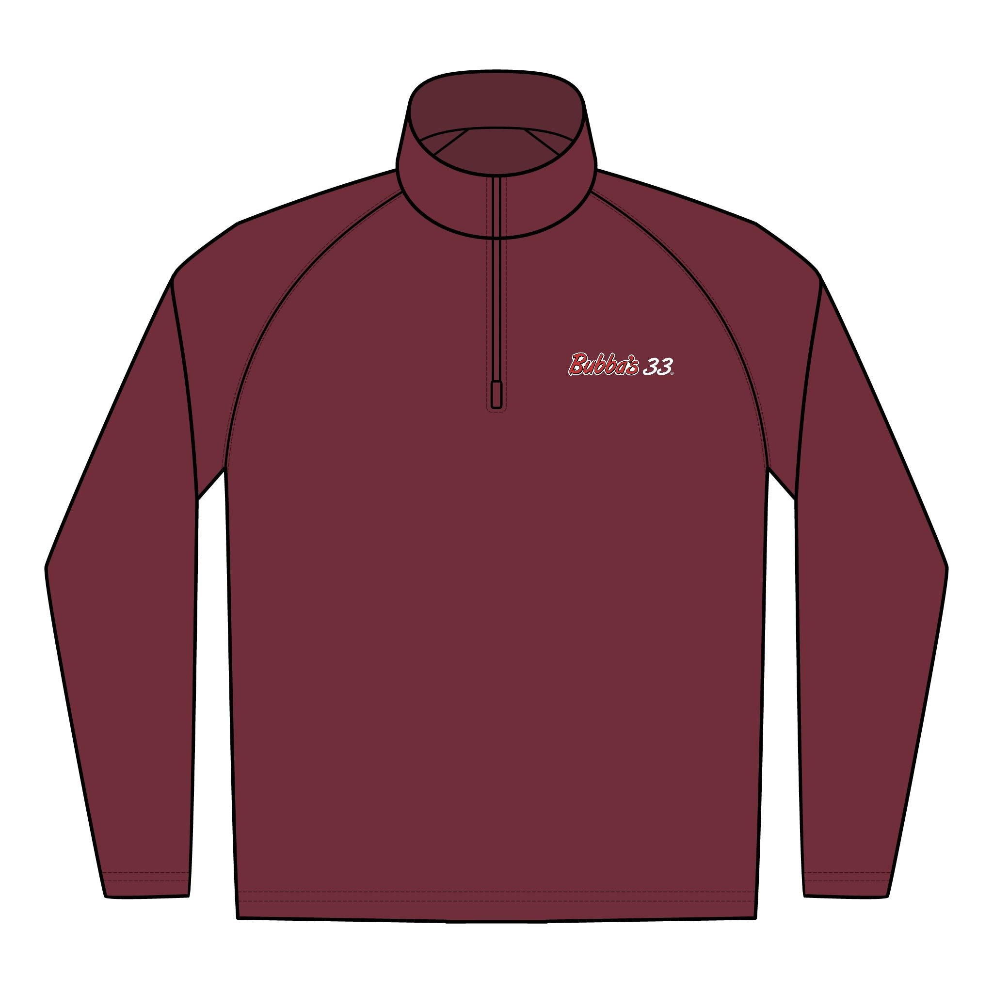 Bubba's 33 Men's Sport-Tek Sport-Wick Stretch 1/4-Zip Pullover