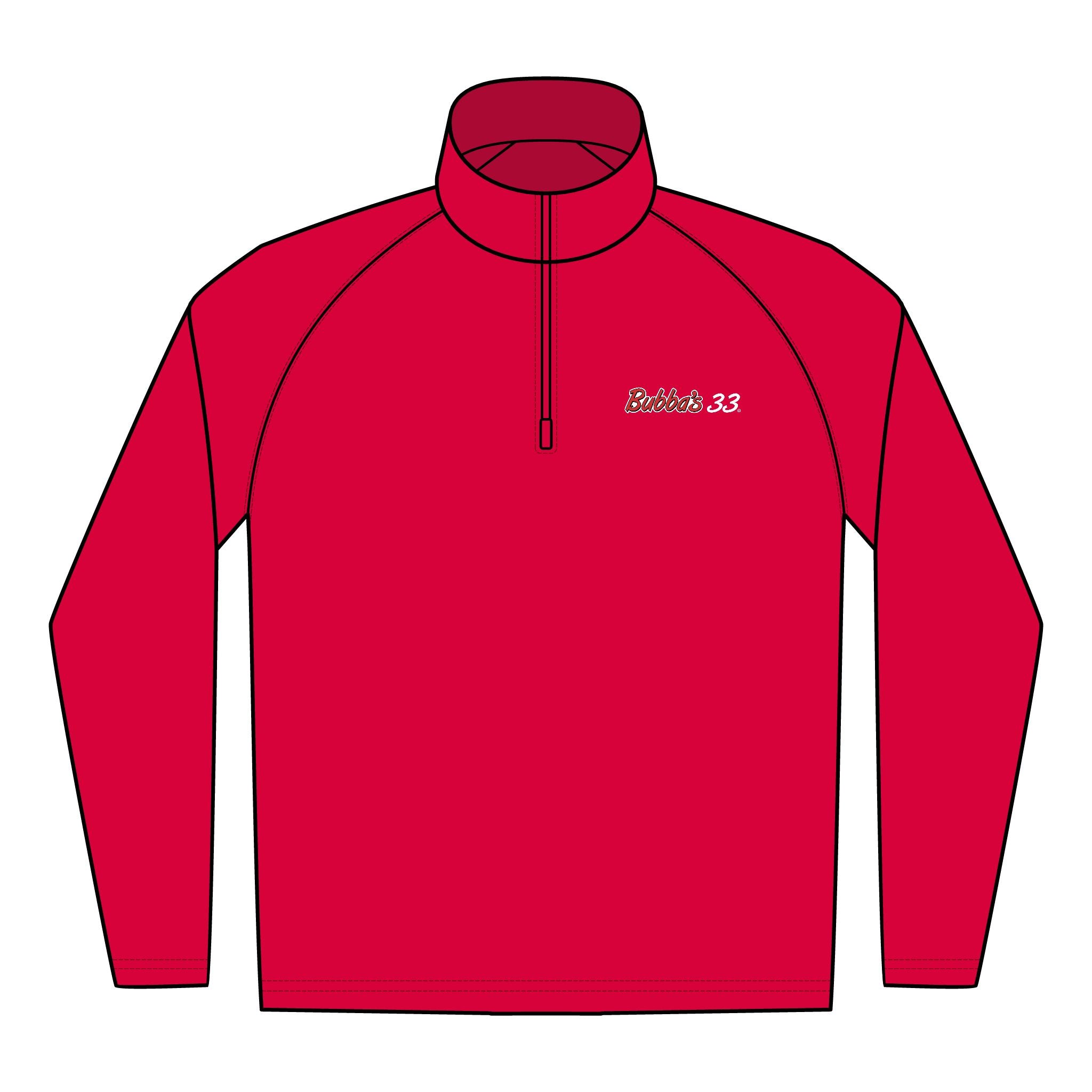 Bubba's 33 Men's Sport-Tek Sport-Wick Stretch 1/4-Zip Pullover