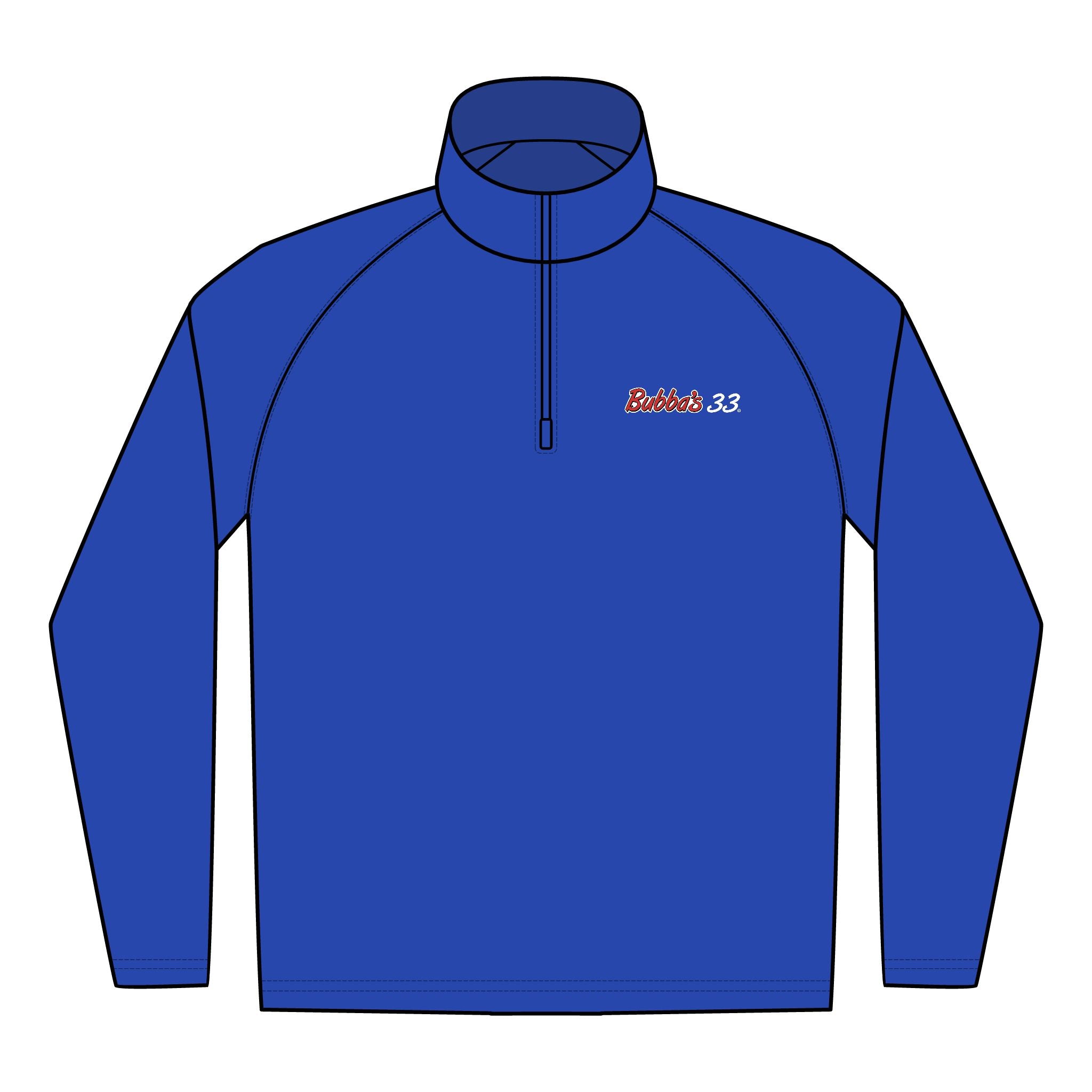 Bubba's 33 Men's Sport-Tek Sport-Wick Stretch 1/4-Zip Pullover