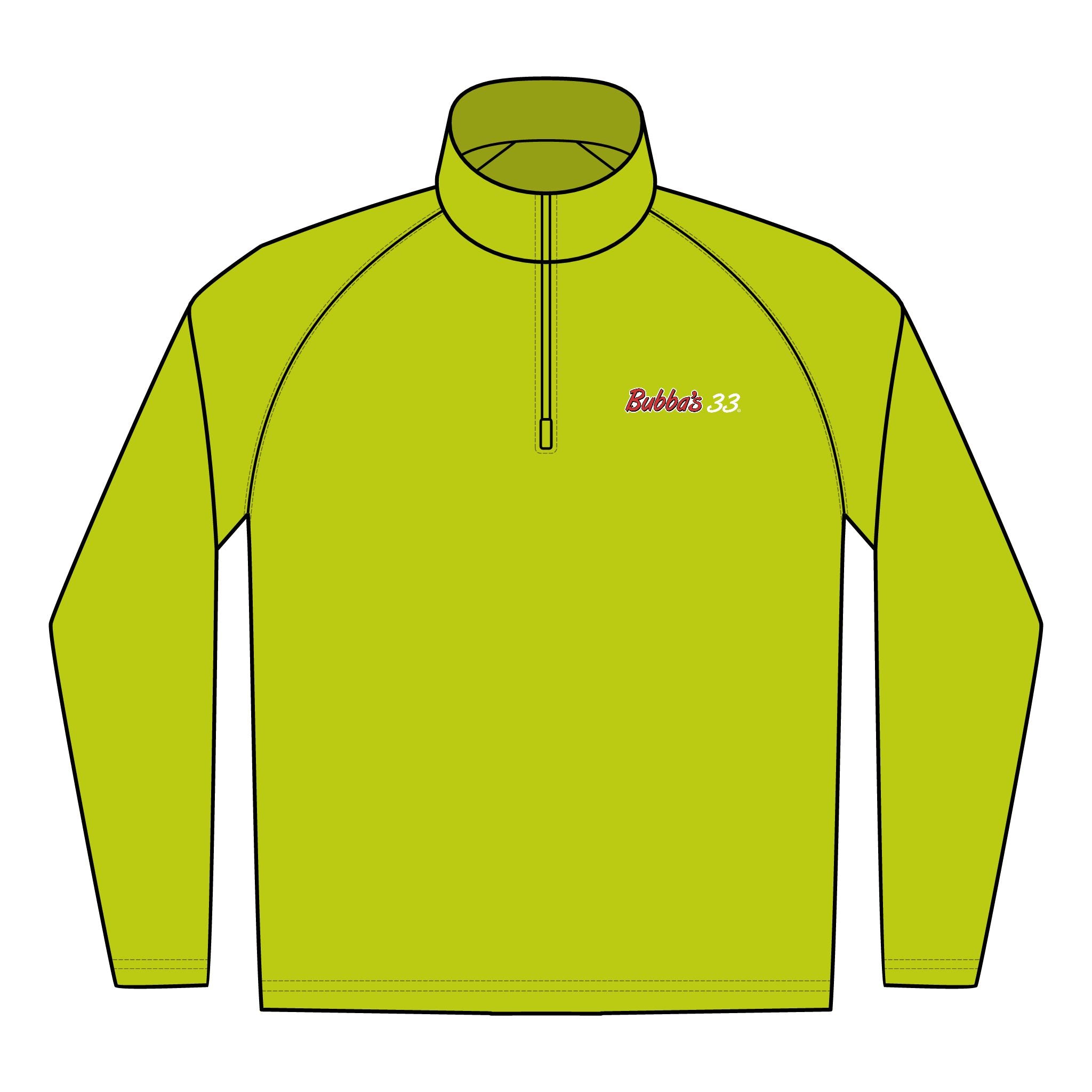 Bubba's 33 Men's Sport-Tek Sport-Wick Stretch 1/4-Zip Pullover