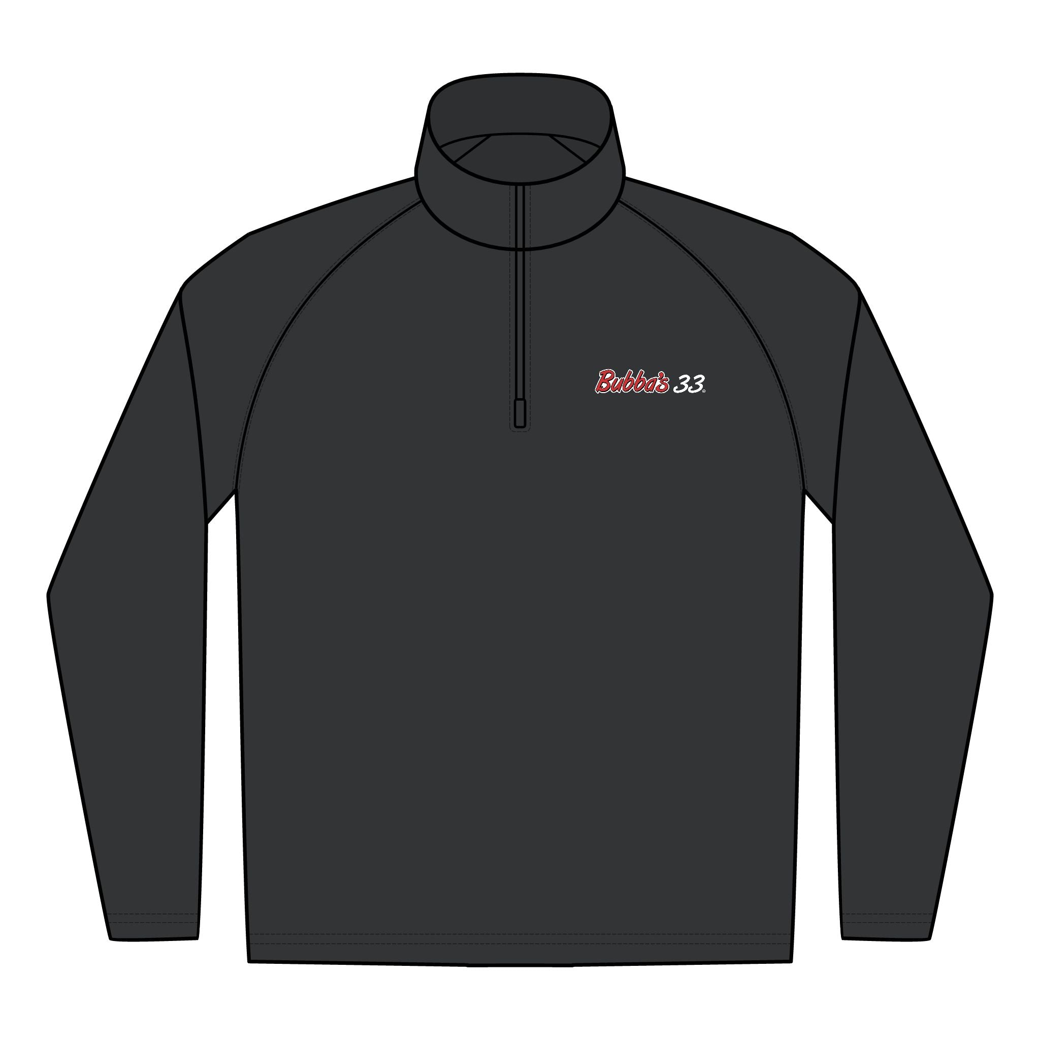 Bubba's 33 Men's Sport-Tek Sport-Wick Stretch 1/4-Zip Pullover