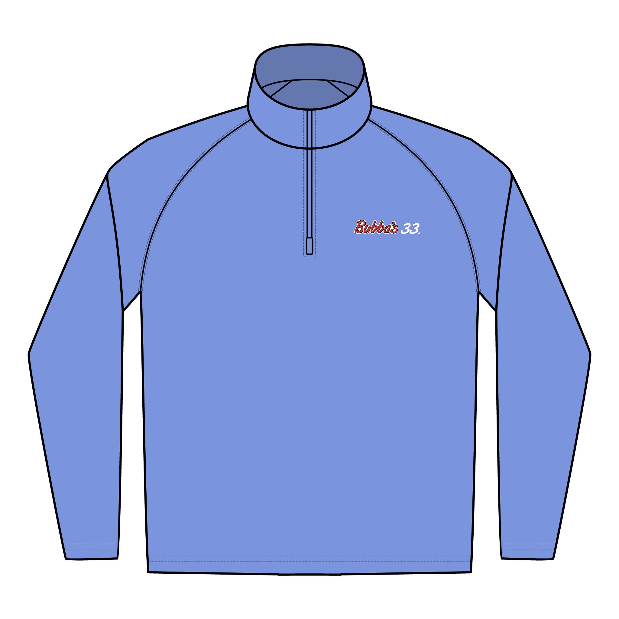 Bubba's 33 Men's Sport-Tek Sport-Wick Stretch 1/4-Zip Pullover