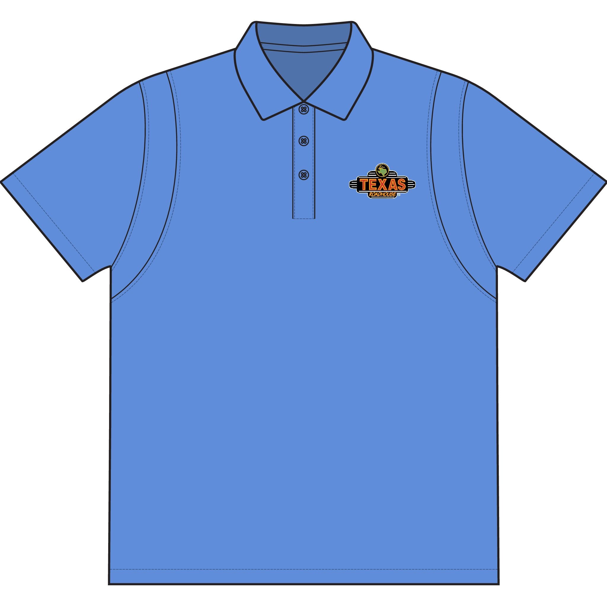 Texas Roadhouse SportTek Micropique Sport-Wick Polo