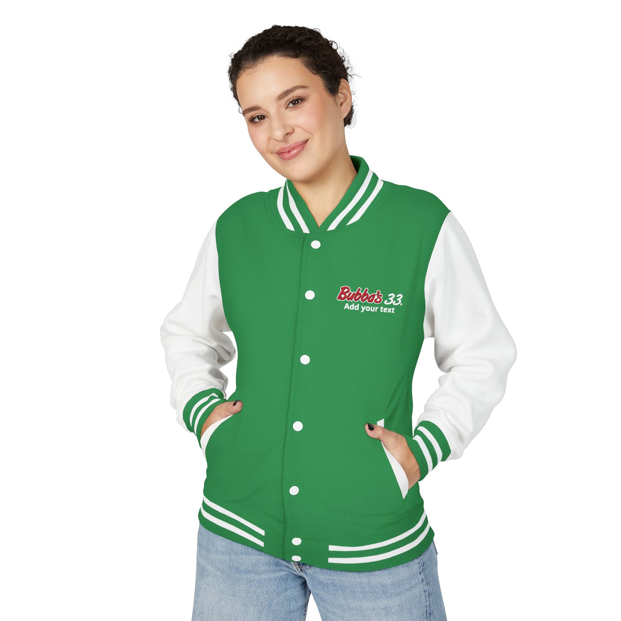 Bubba's 33 Unisex Heavyweight Letterman Jacket