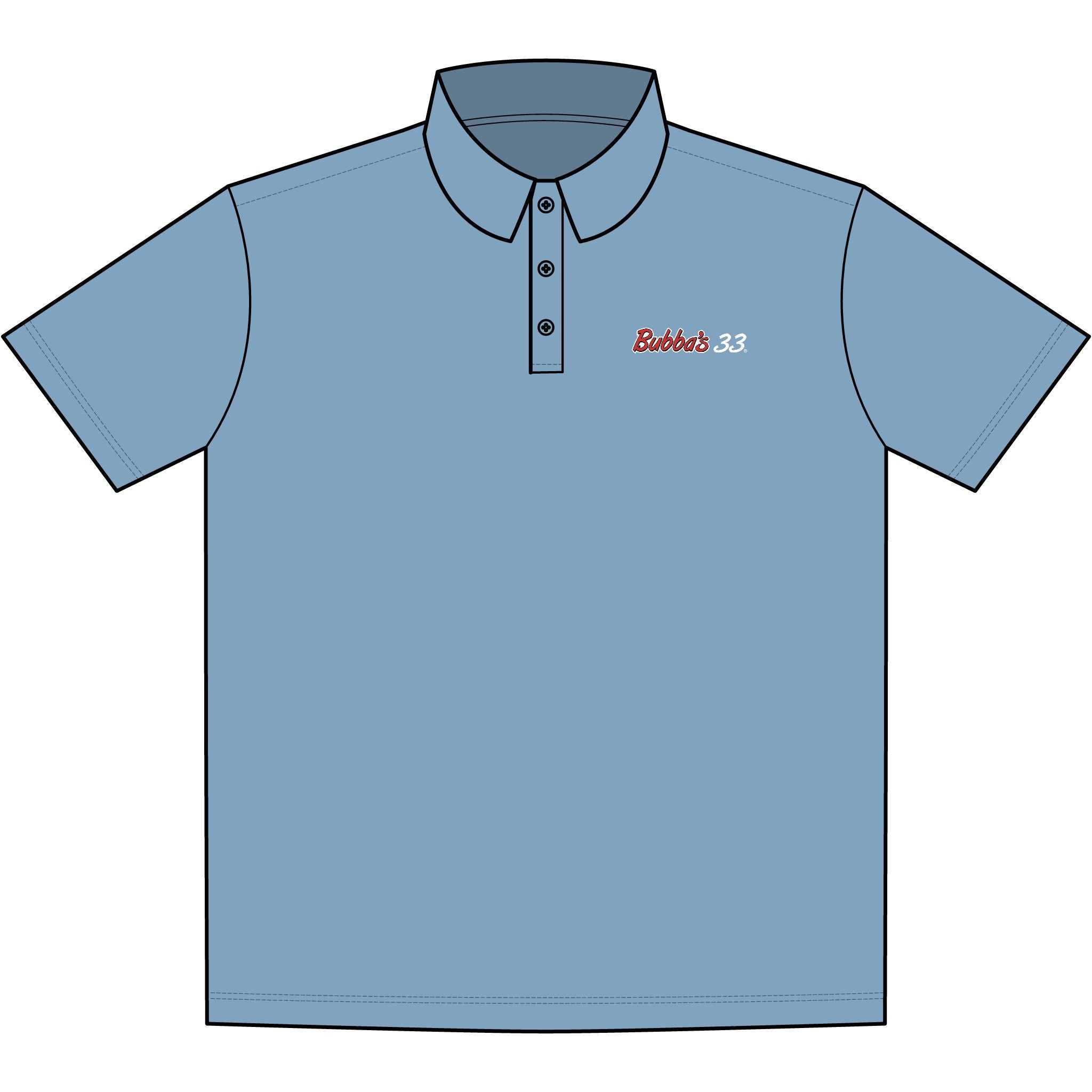 Bubba's 33 Men's Port Authority Silk Touch Performance Polo