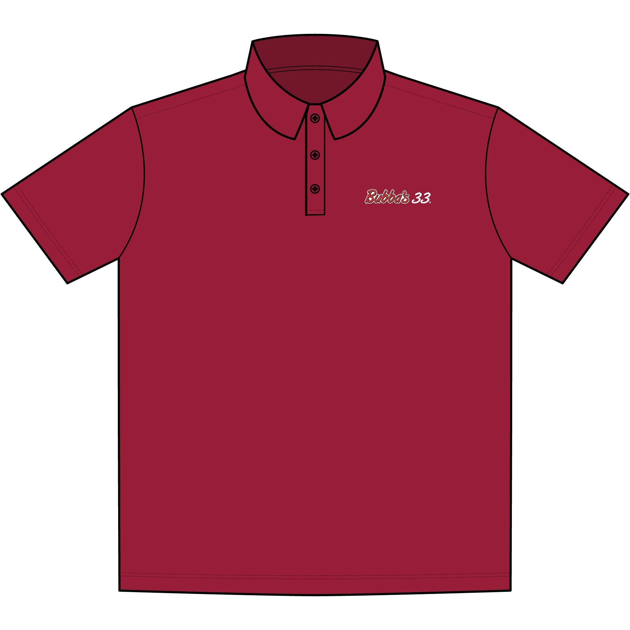 Bubba's 33 Men's Port Authority Silk Touch Performance Polo