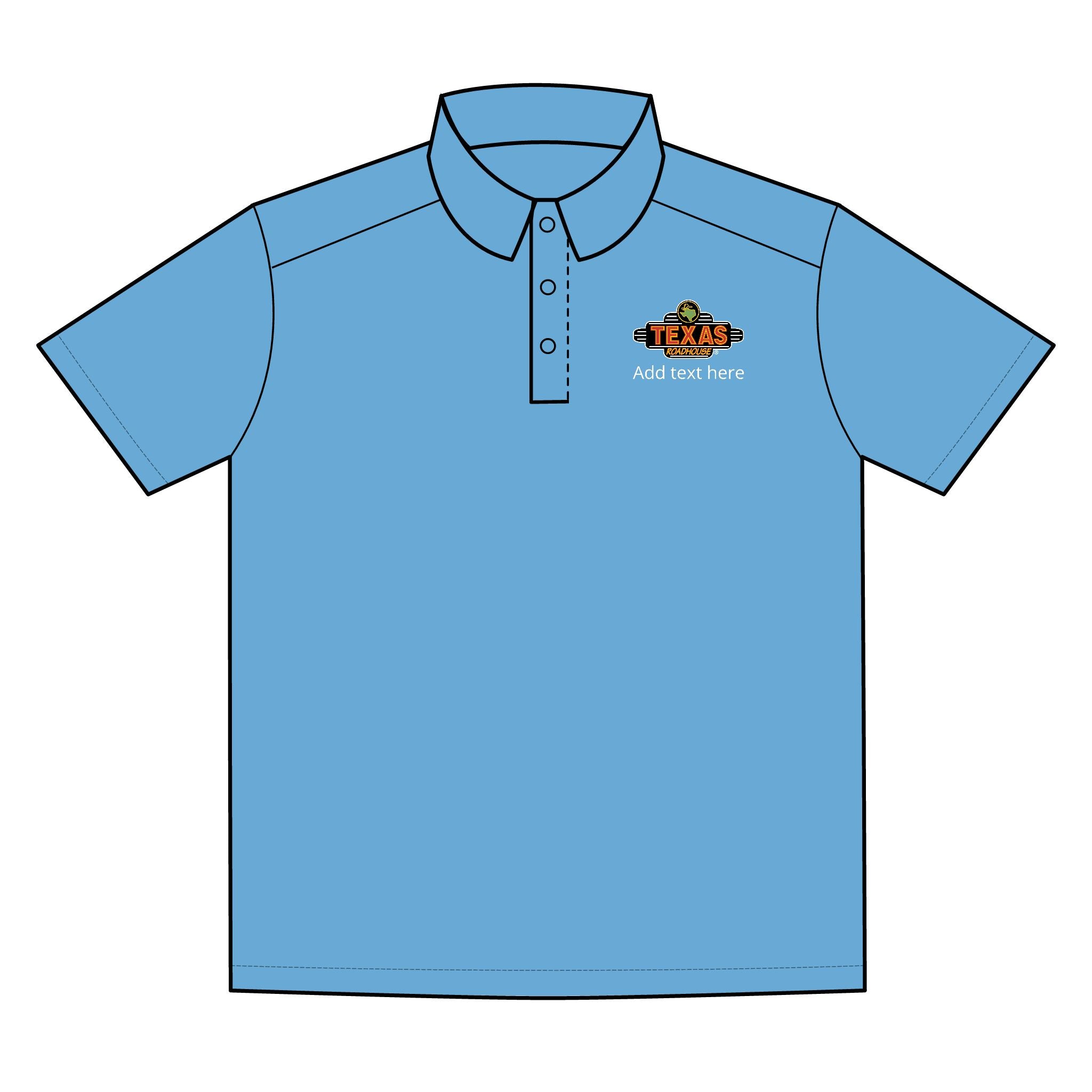 Texas Roadhouse Men's Sport-Tek RacerMesh PosiCharge Polo
